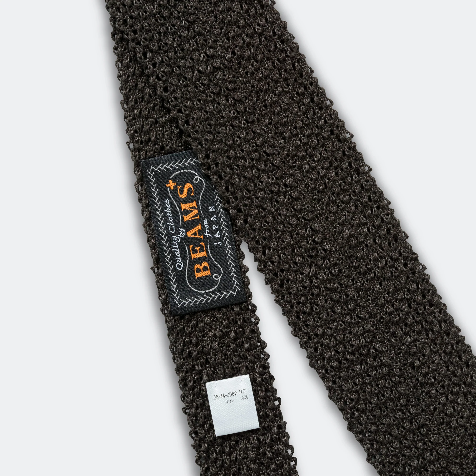 Cotton Knit Tie Solid - Olive - Image 3
