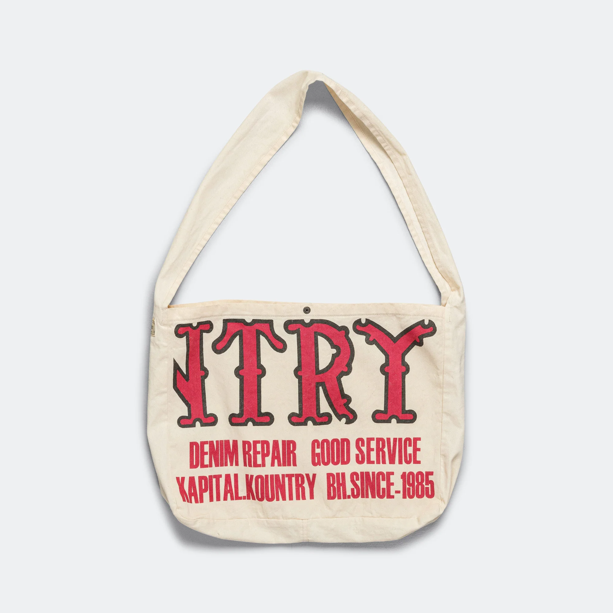 Cotton Twill KOUNTRY FACTORY Book Bag - Ecru - Image 4