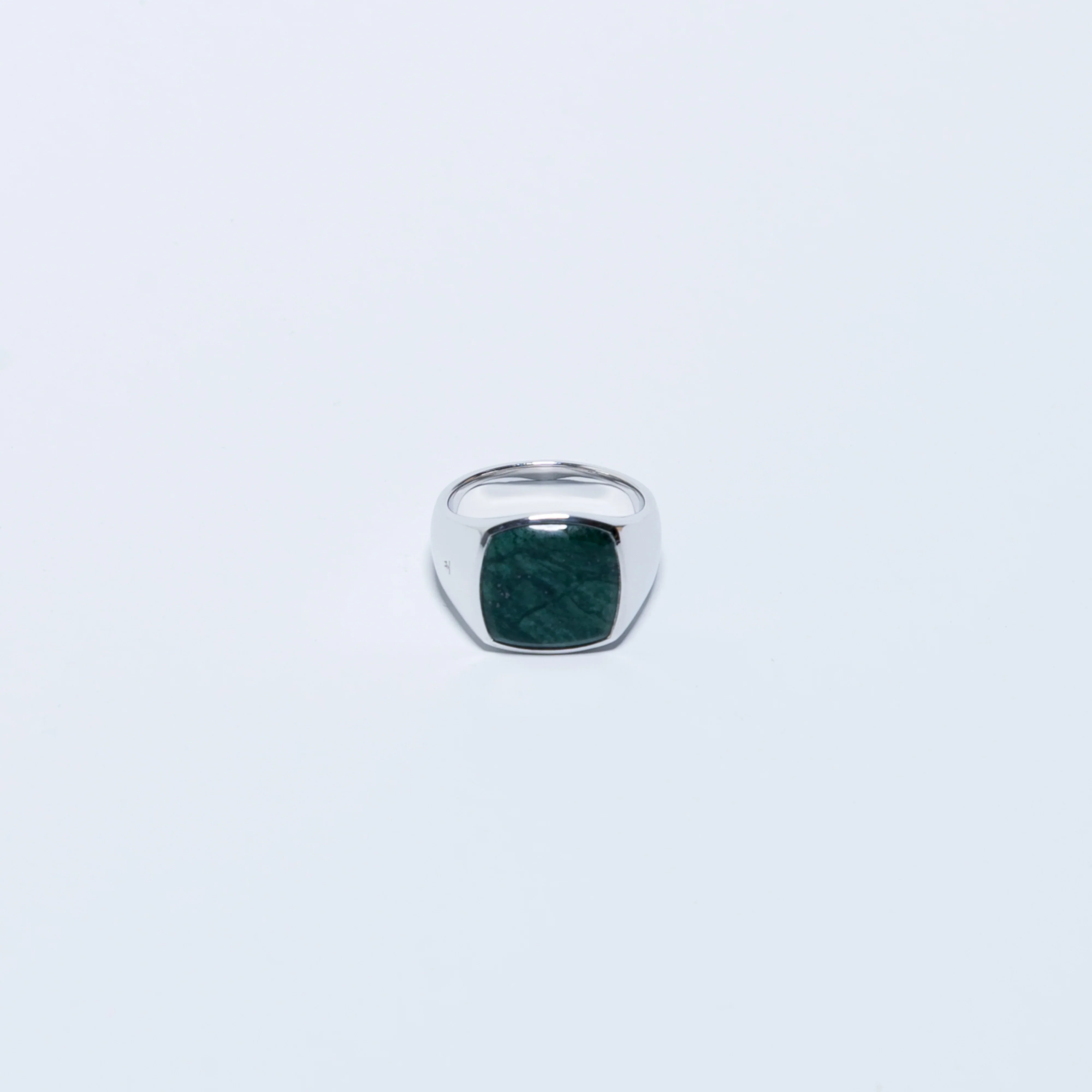 Cushion Ring - Green Marble - Image 8