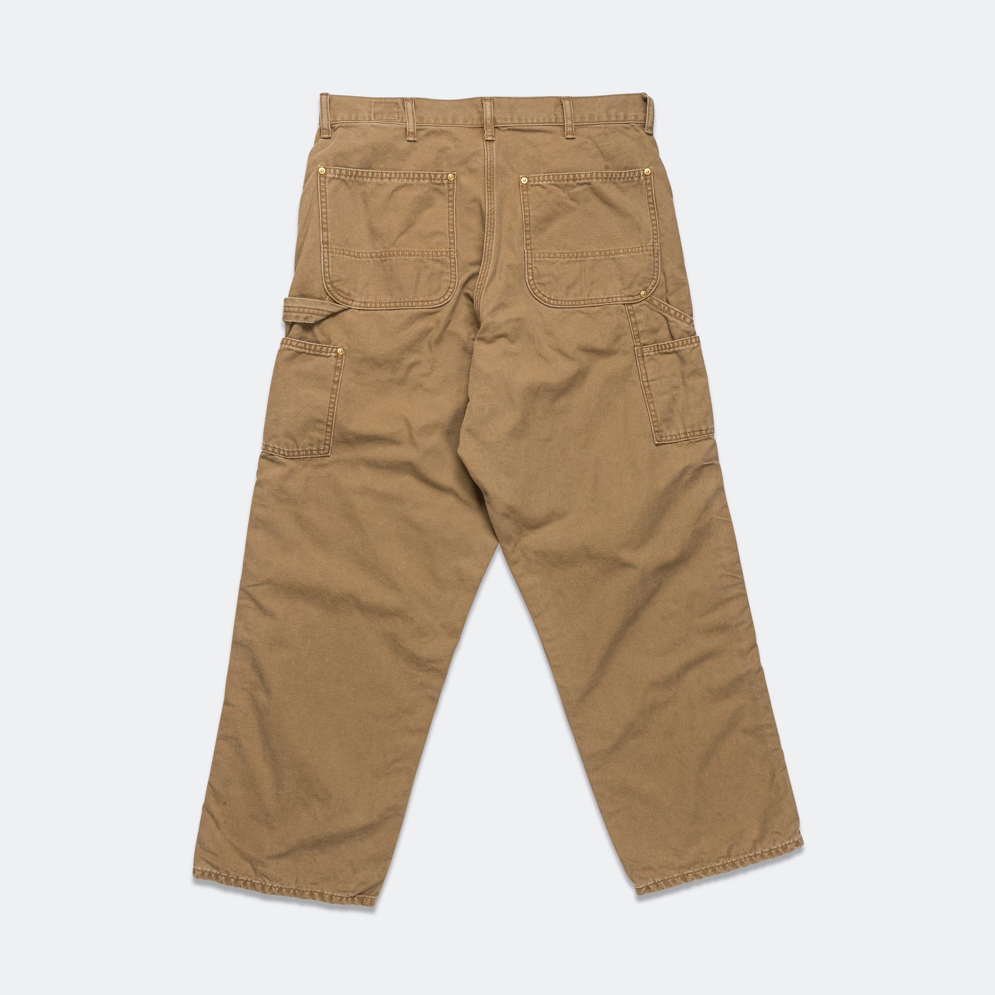Dad's Fit Painter Pants - Brown - Image 2