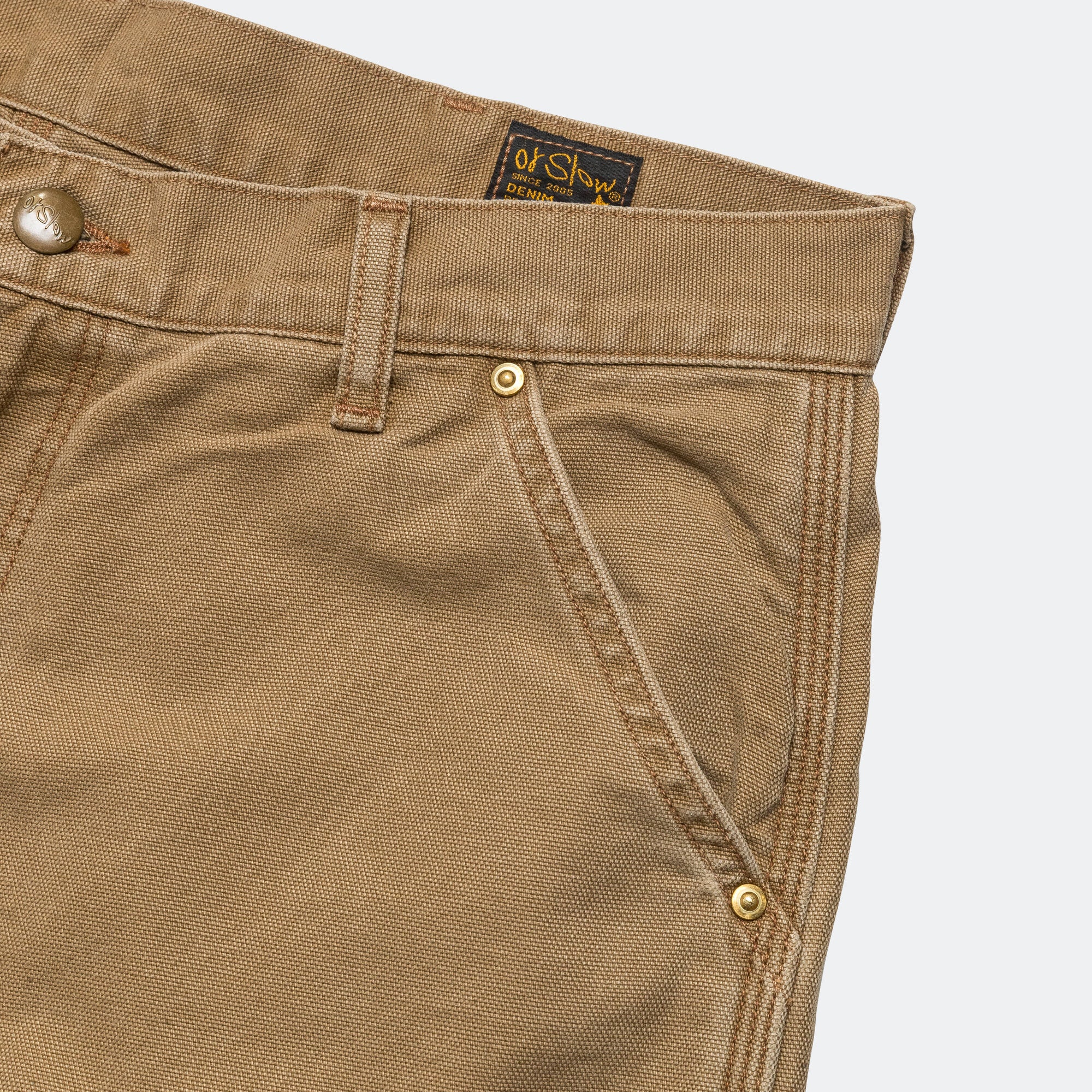 Dad's Fit Painter Pants - Brown - Image 5