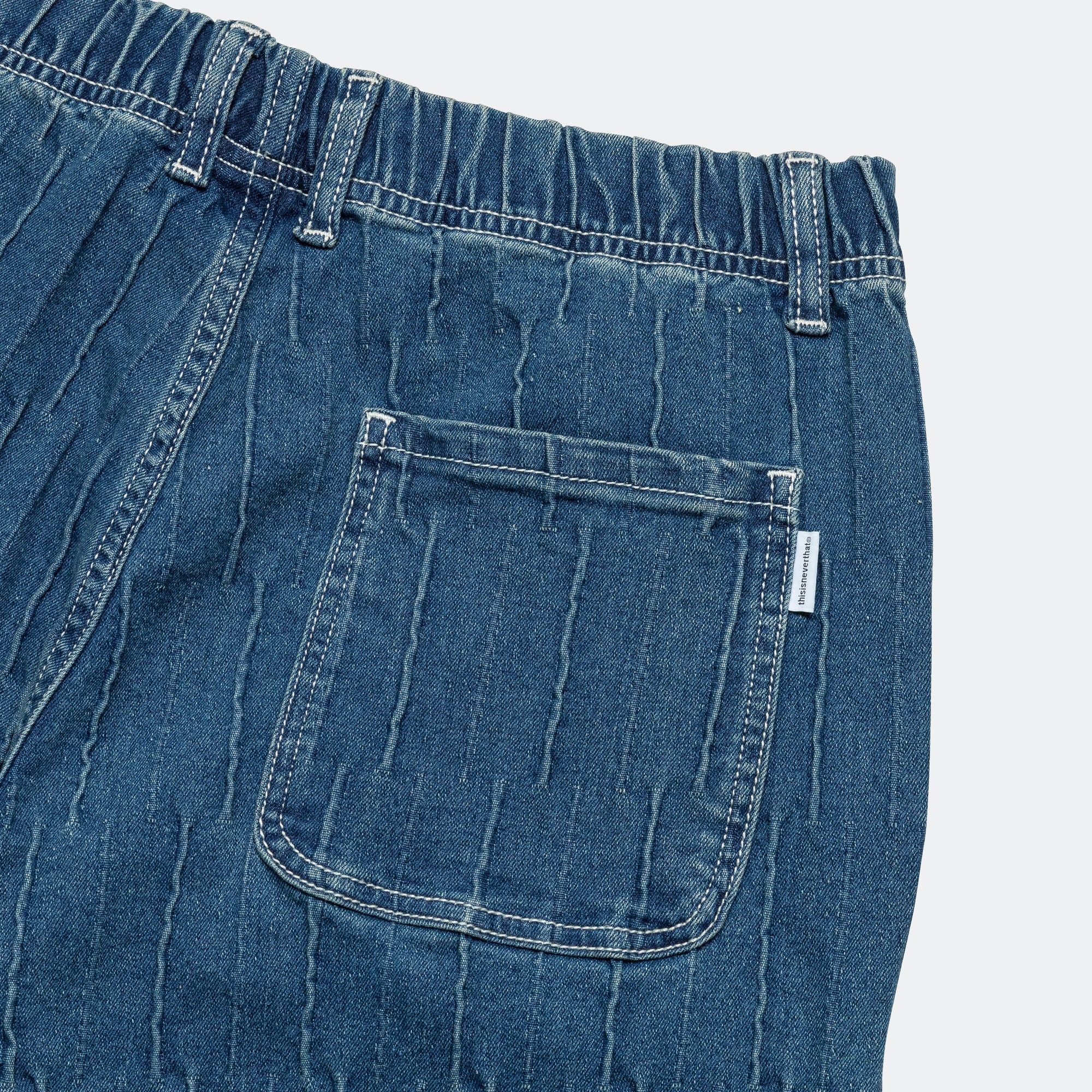 Denim Loose Pant - Blue - Image 5