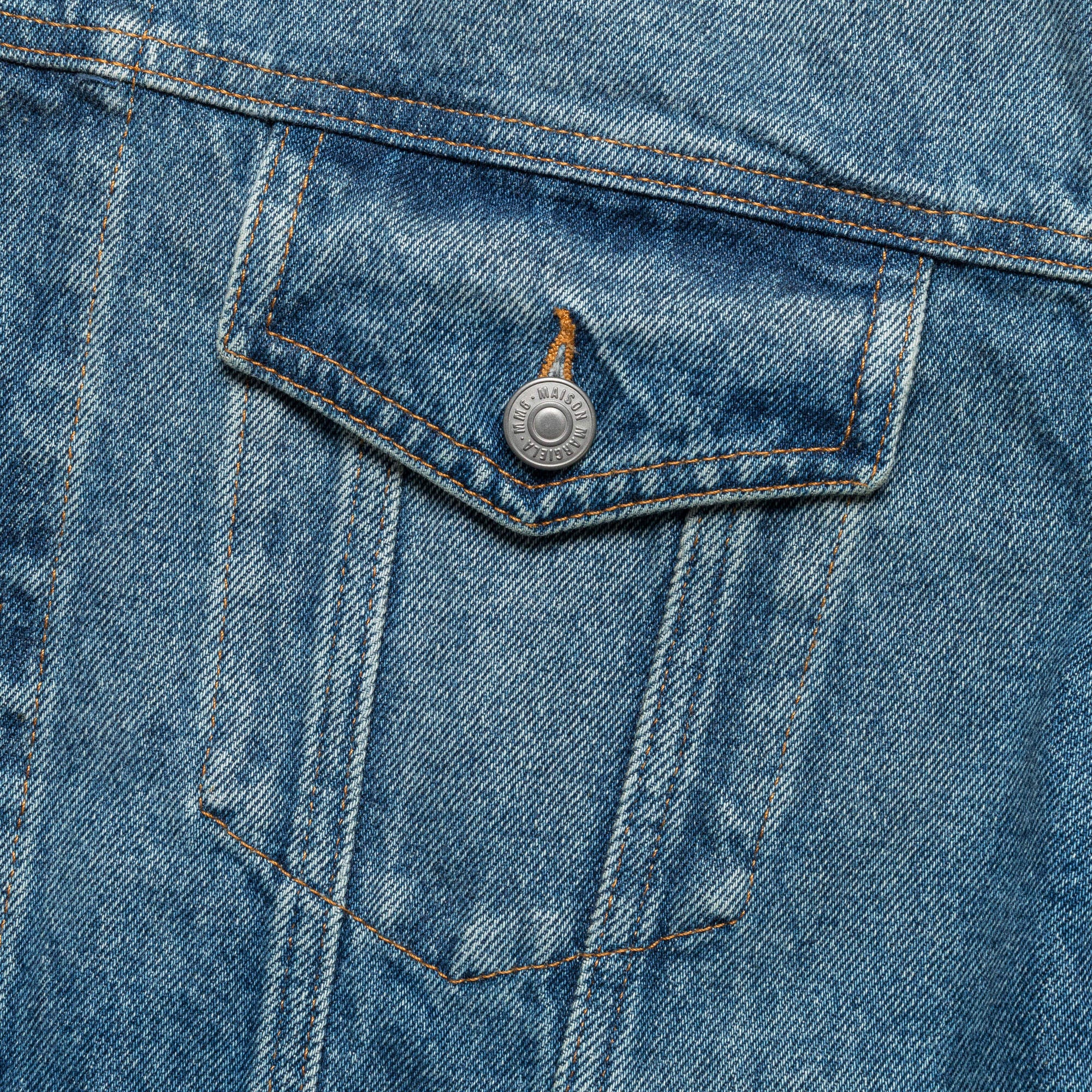 Denim Sports Jacket - Light Blue - Image 4