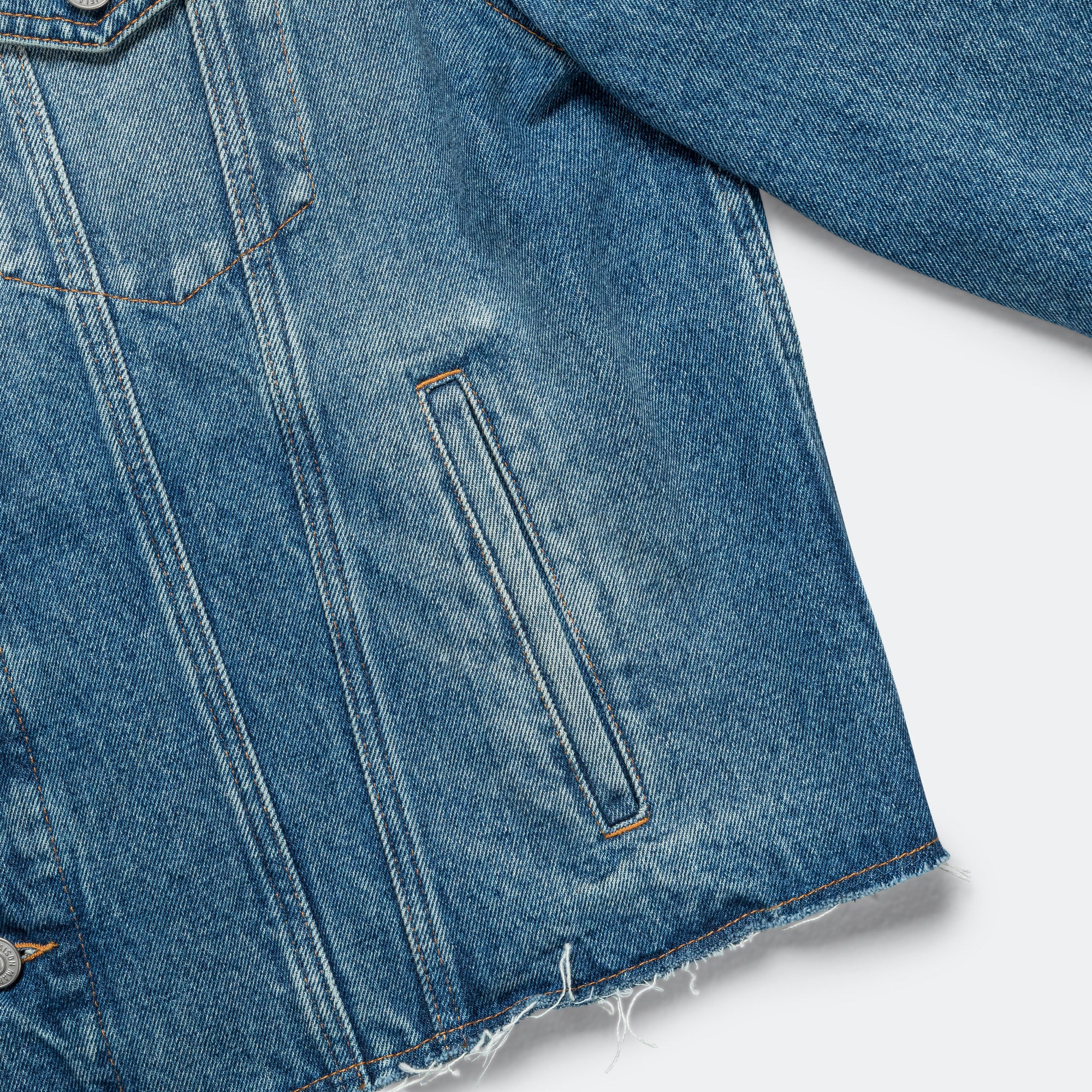 Denim Sports Jacket - Light Blue - Image 7