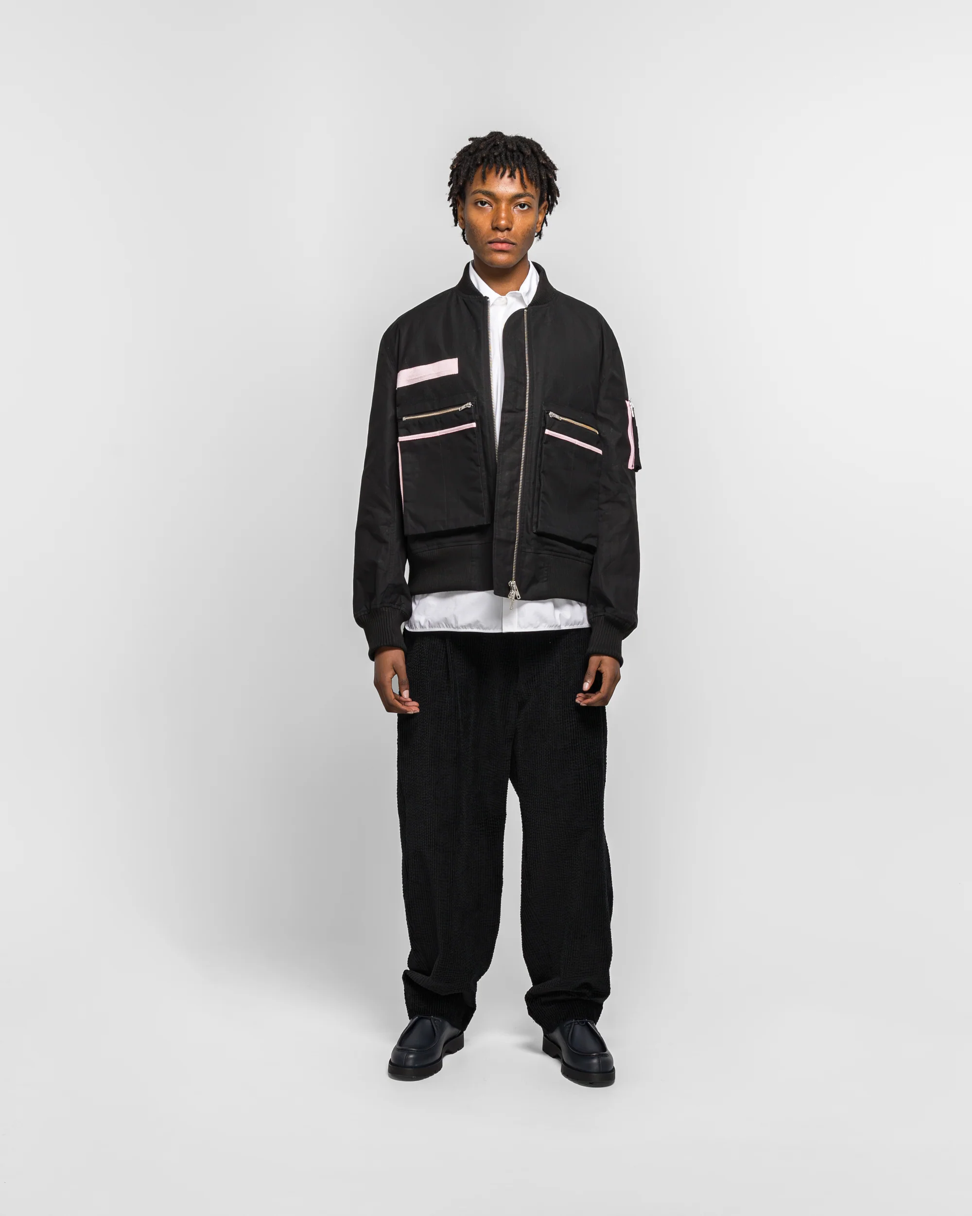 Borde Hill Bomber Jacket - Black Thornproof Ripstop - Image 6