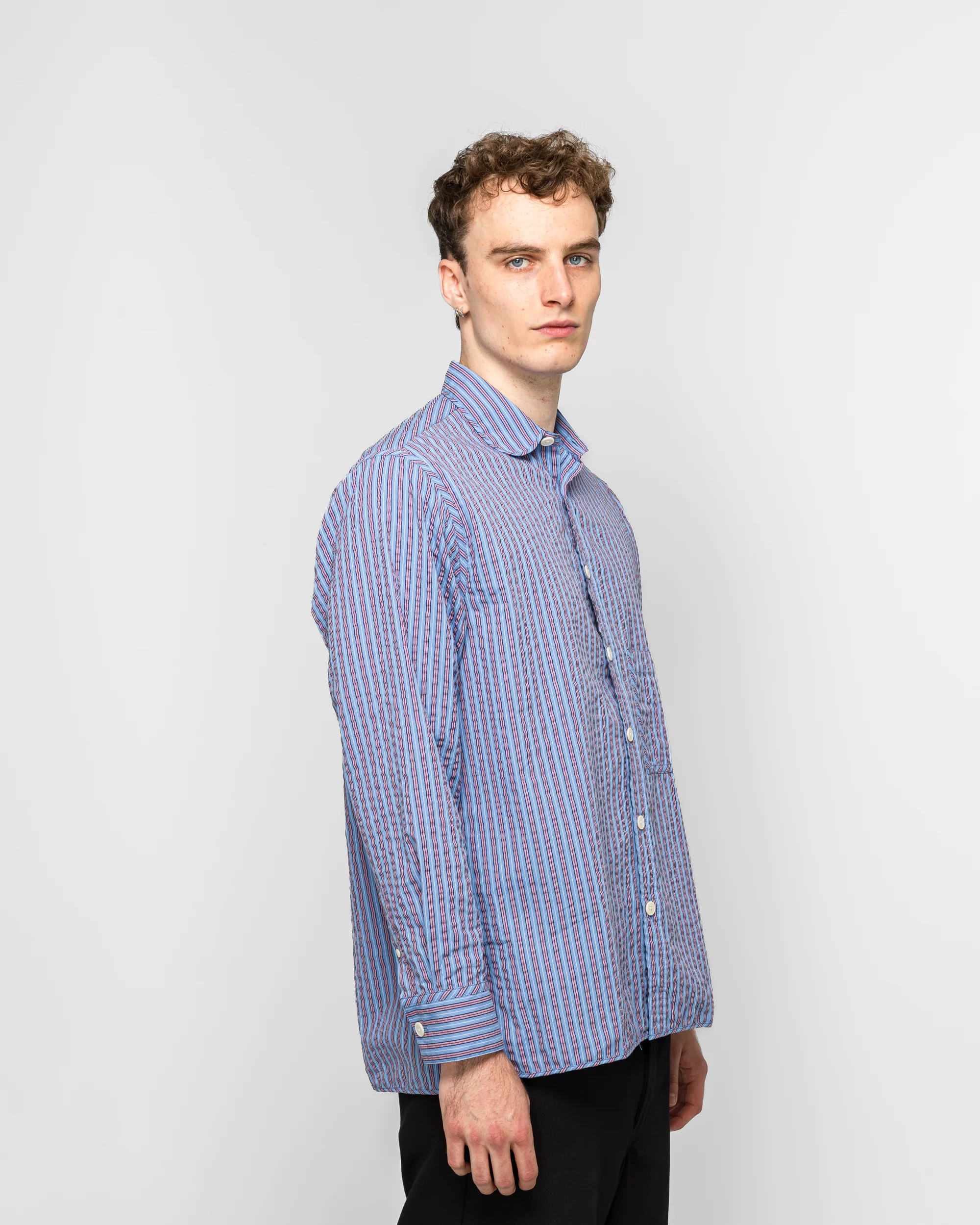 The Gardeners Shirt - Sunset Seersucker - Image 3