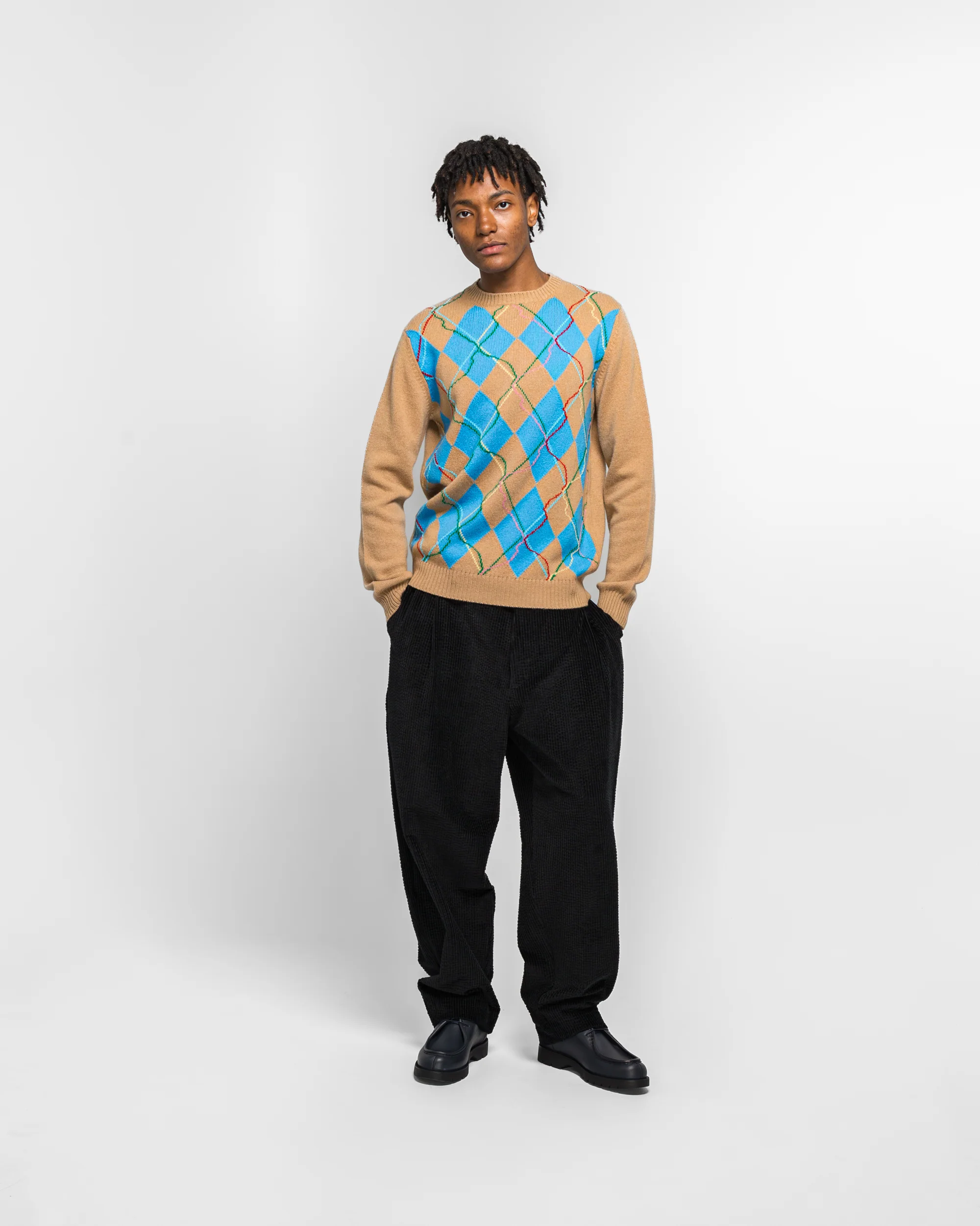 Wild Garden Knitted Jumper - Argyle - Image 5