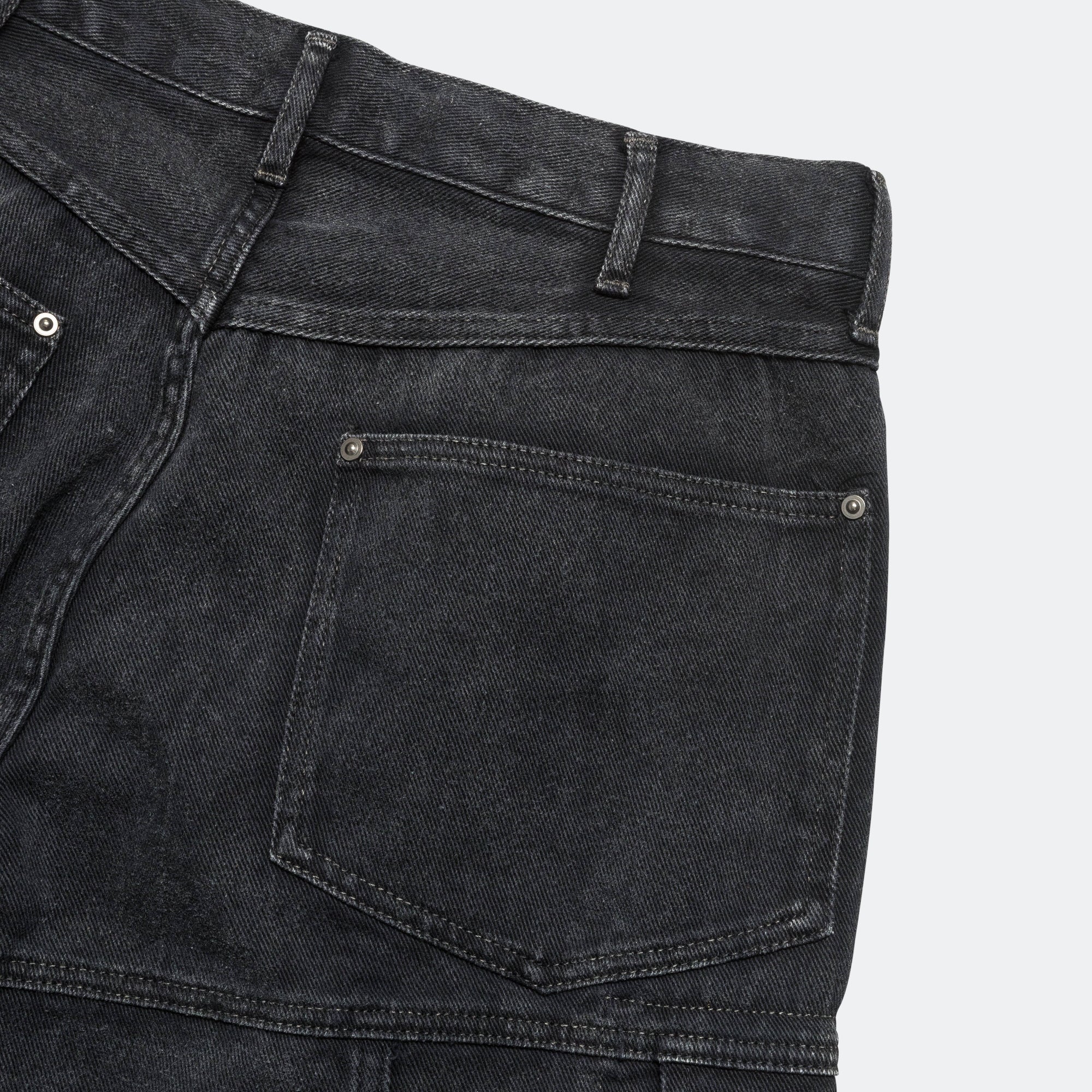 Faded Cargo Shorts - Black - Image 5