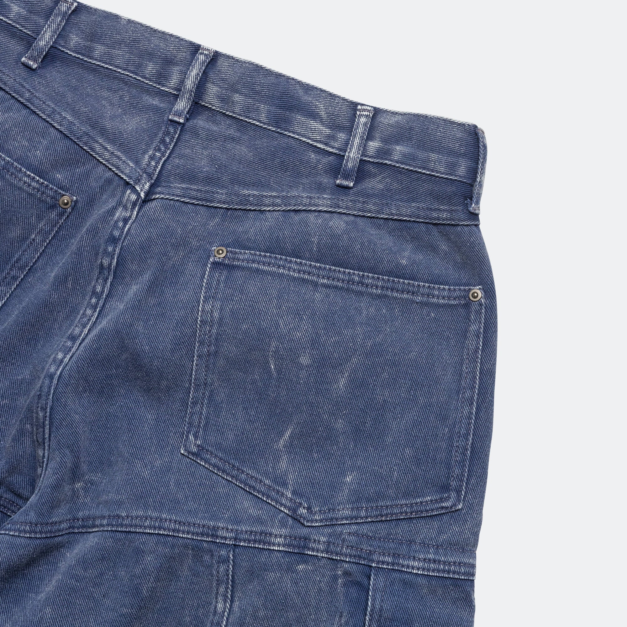 Faded Cargo Shorts - Blue - Image 5