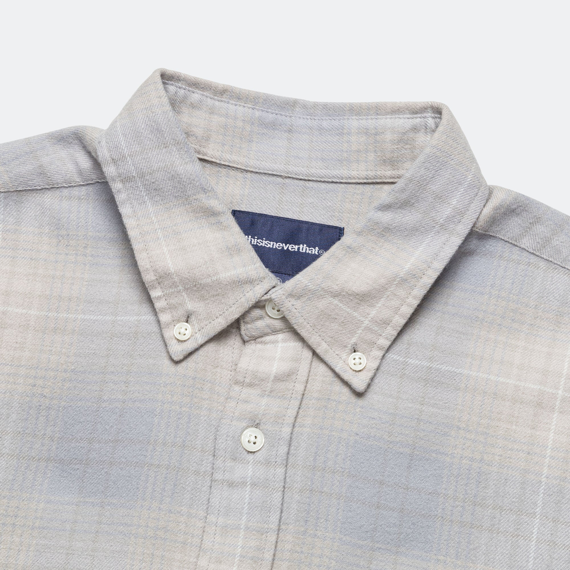 Flannel Check Shirt - Grey - Image 2