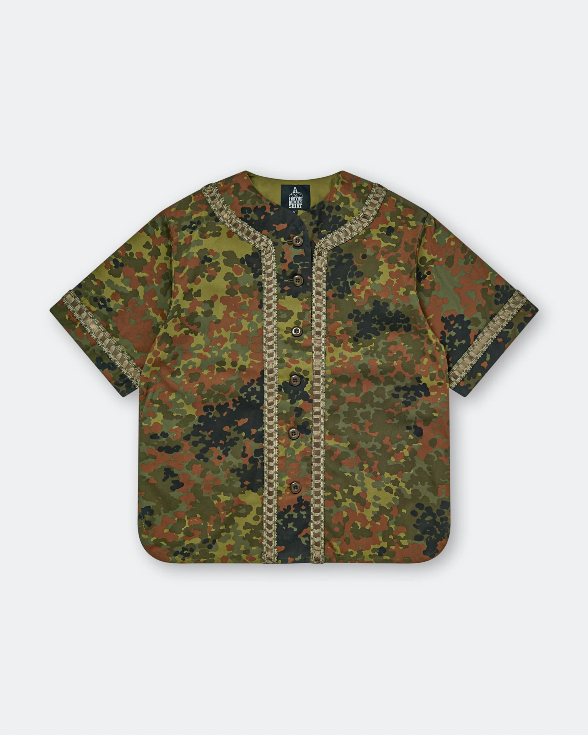 Braided Baseball Shirt - Camo