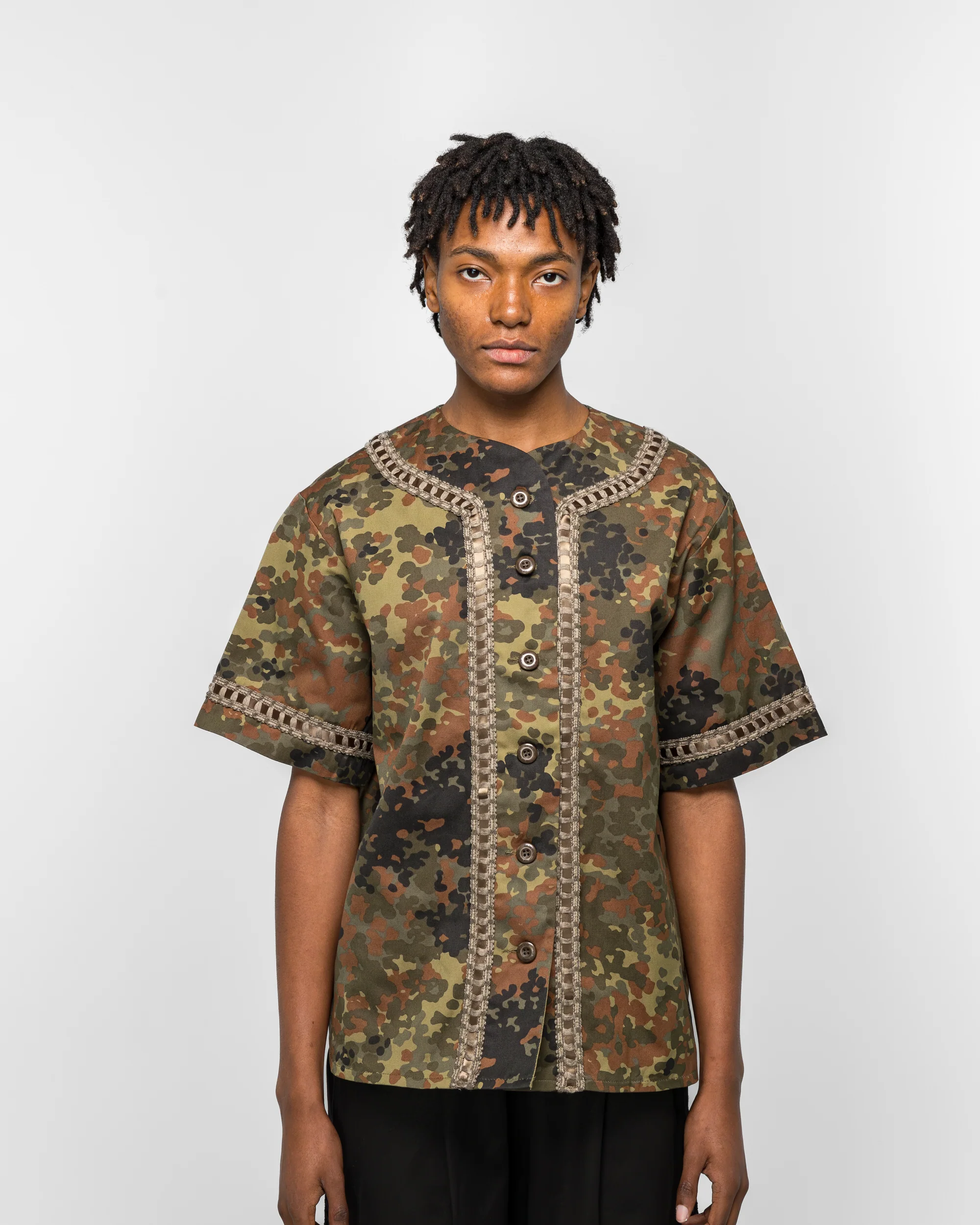 Braided Baseball Shirt - Camo - Image 2