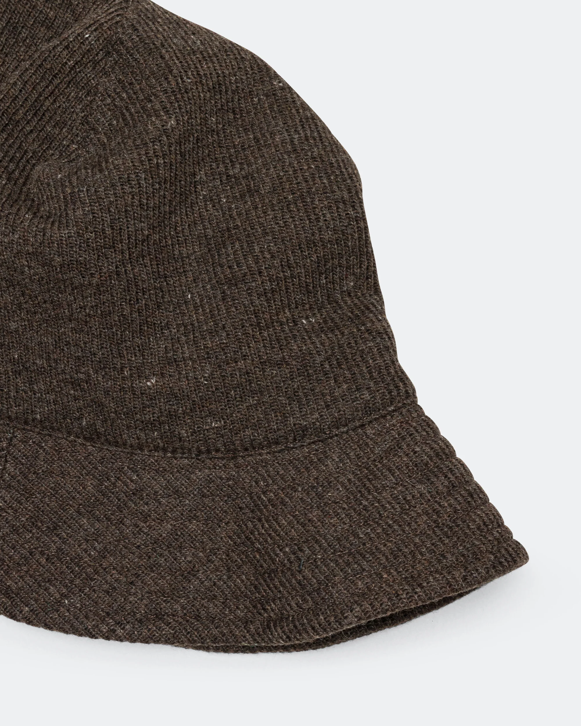 1 Panel Military Sun Hat - Brown - Image 4