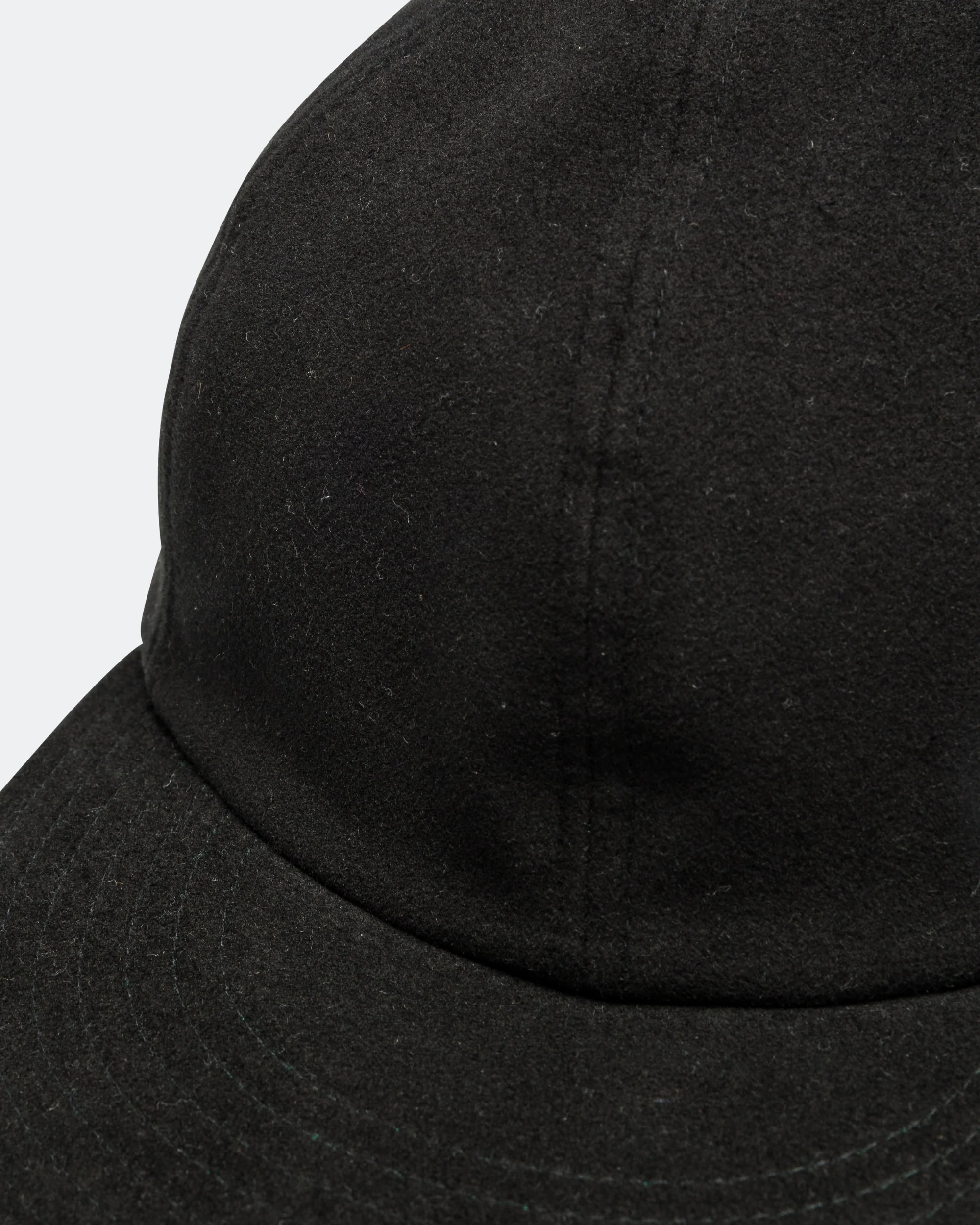 Classic 6 Panel Cap Moleskin - Black - Image 2