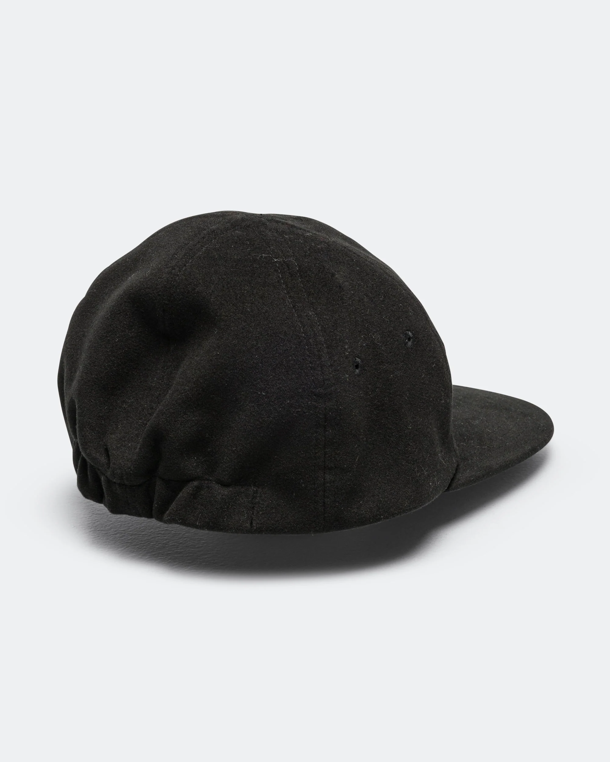 Classic 6 Panel Cap Moleskin - Black - Image 3