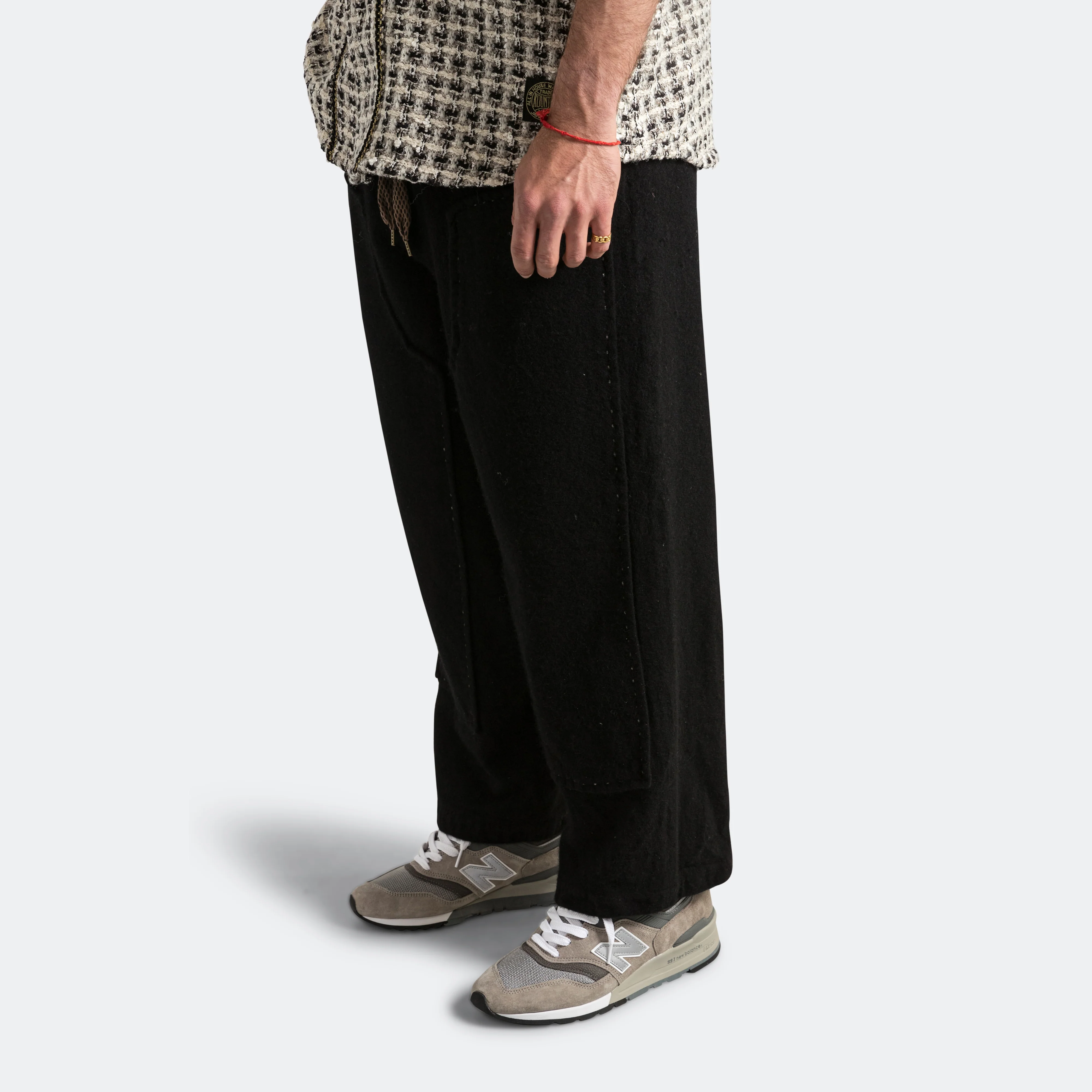 Fulling Wool CASA Pants - Black - Image 2