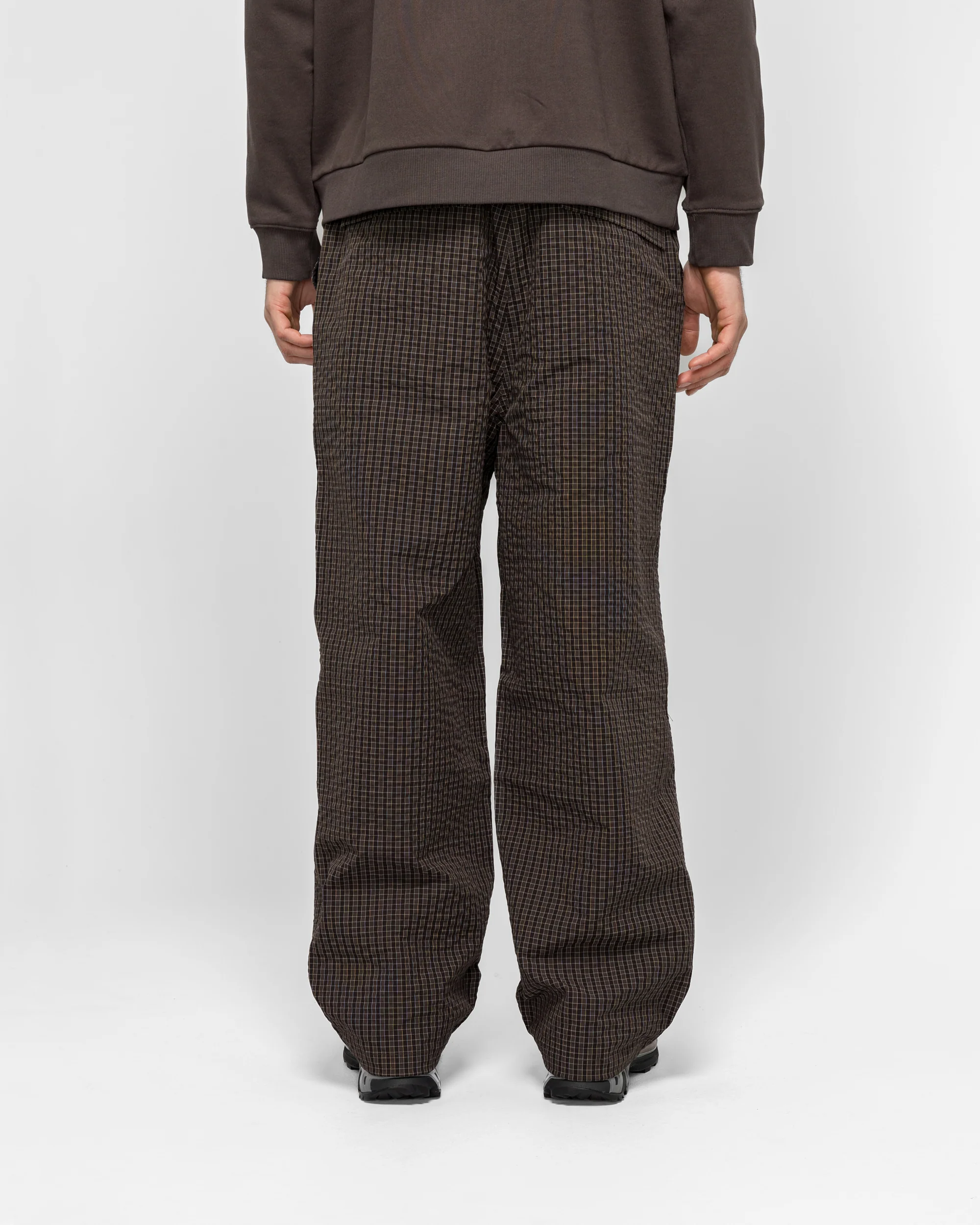 Northside Plaid Pant - Deep Brown - Image 4