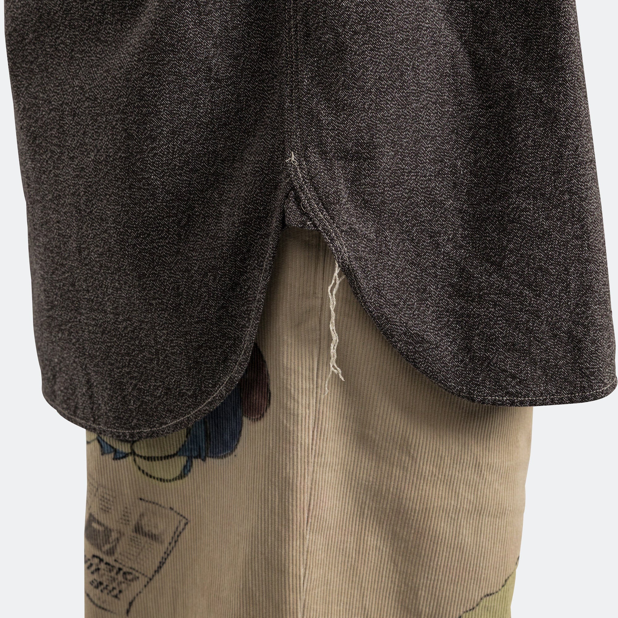 Grandrelle 2TONES BONE Patch Ventilator Workshirt - Charcoal - Image 7