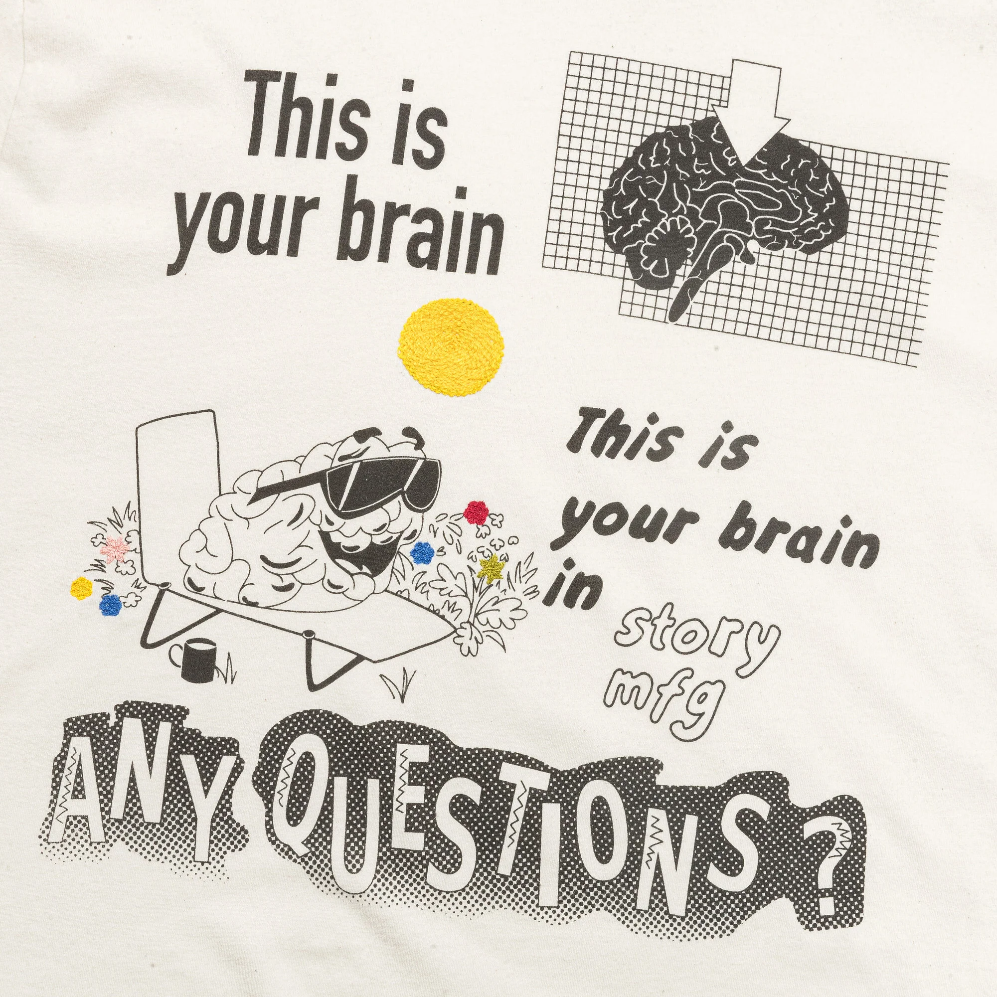 Grateful 'Wish You Were Here' Tee - Ecru - Image 3
