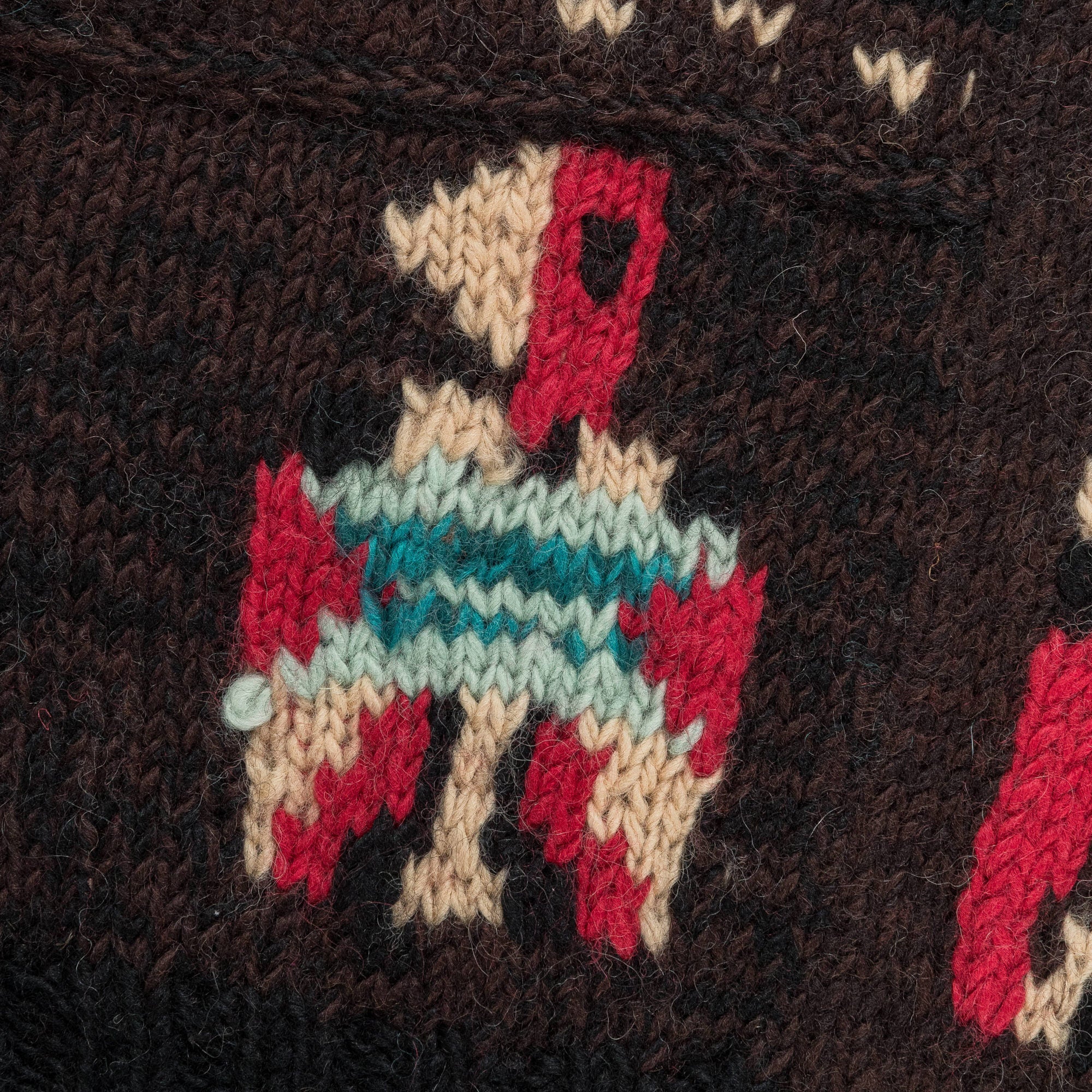 Hand Knit STD Cowichan Crew Sweater - Charcoal - Image 10