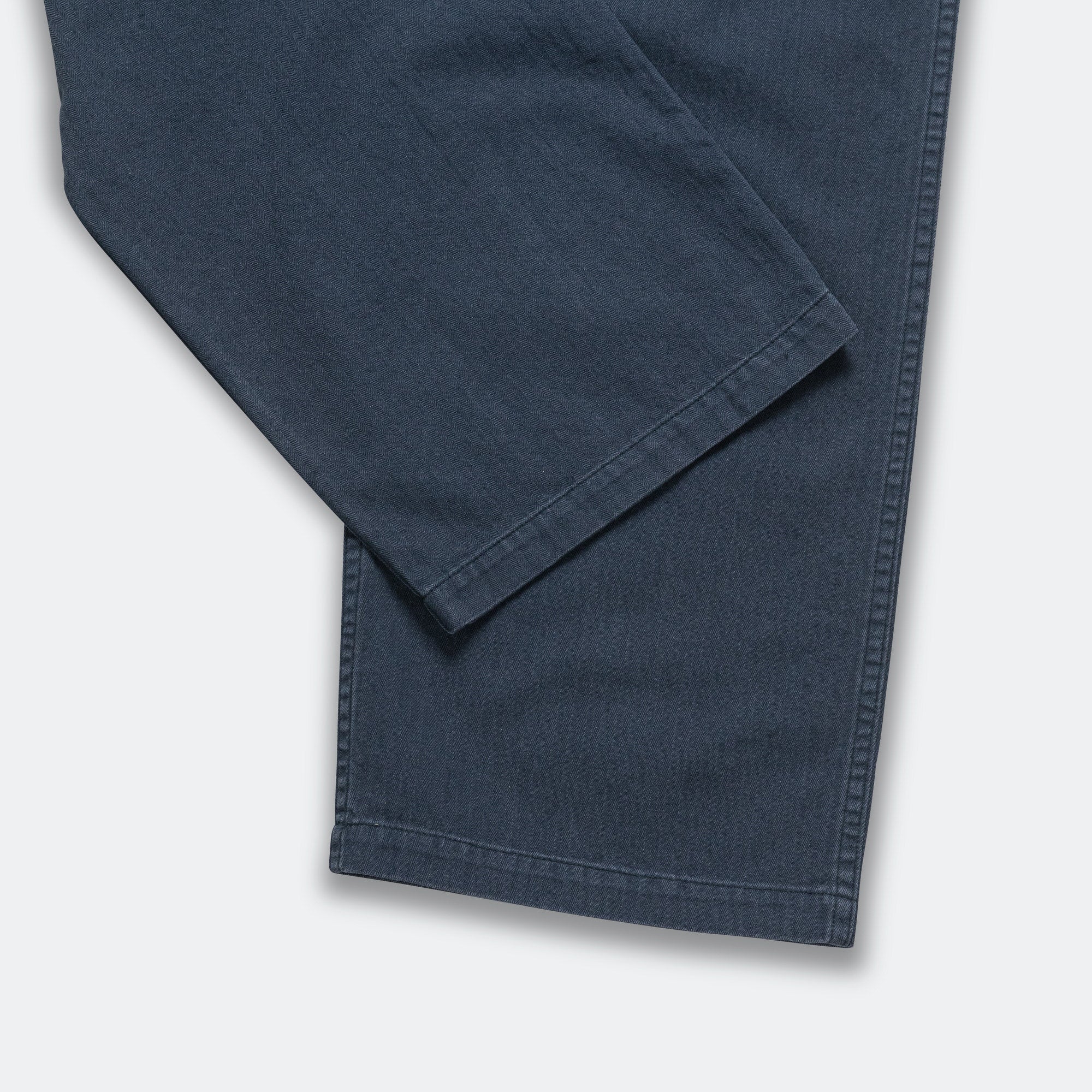 Herringbone Summer Fatigue Pants - Navy - Image 5