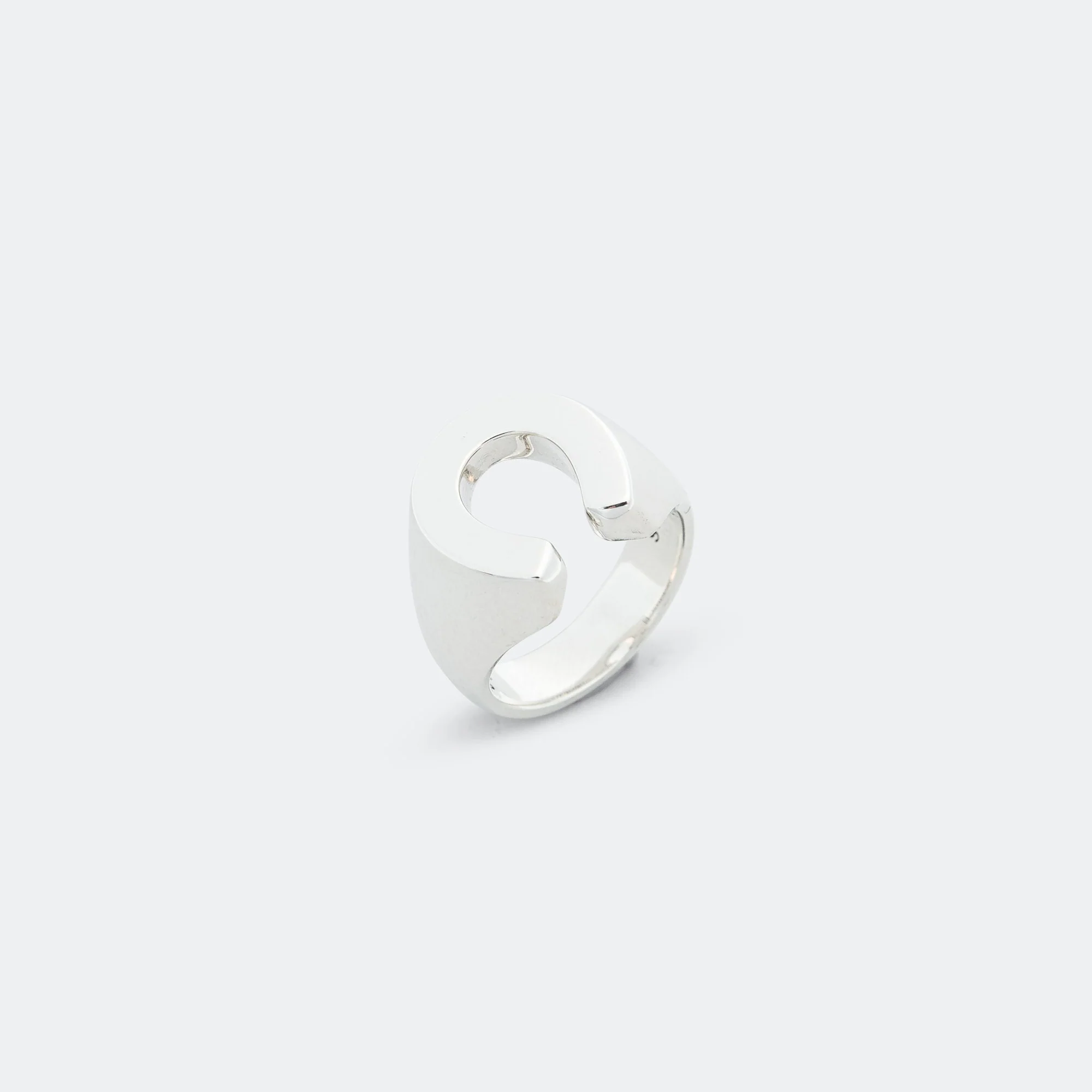 Horseshoe Ring Smooth - AA - 925 Silver - Image 5