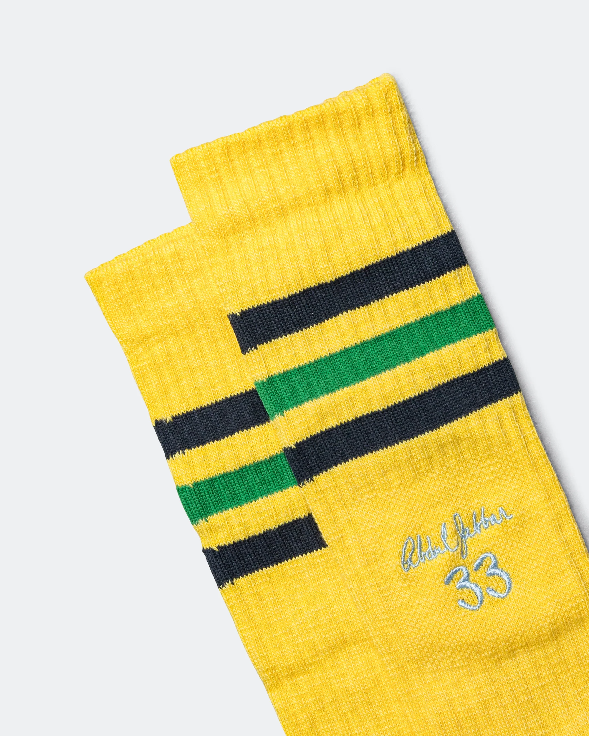 Jabbar Socks x Wales Bonner - Chalk White/Spring Yellow - Image 5