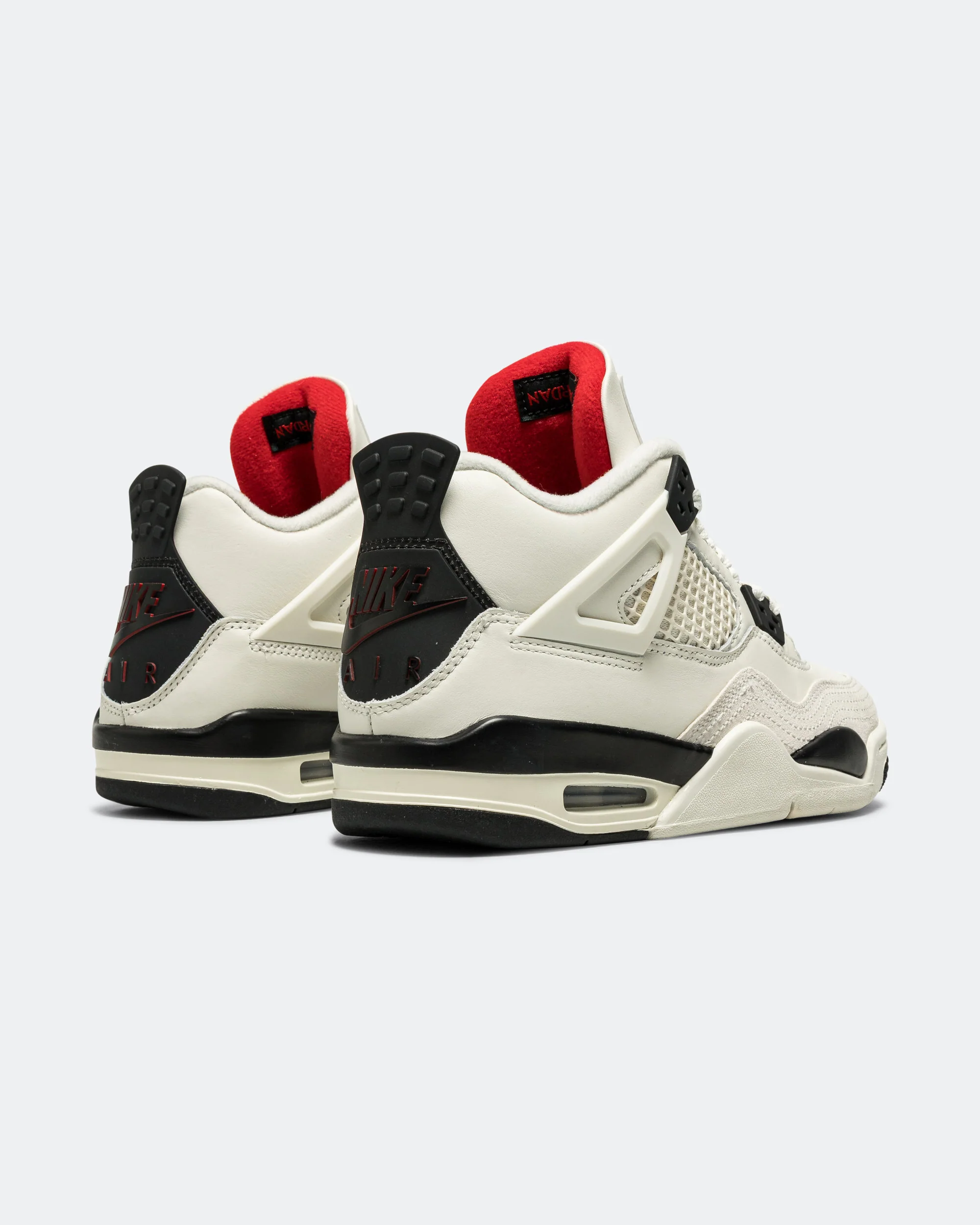 Air Jordan 4 Retro OG FC (GS) - Sail/Black-University Red - Image 3