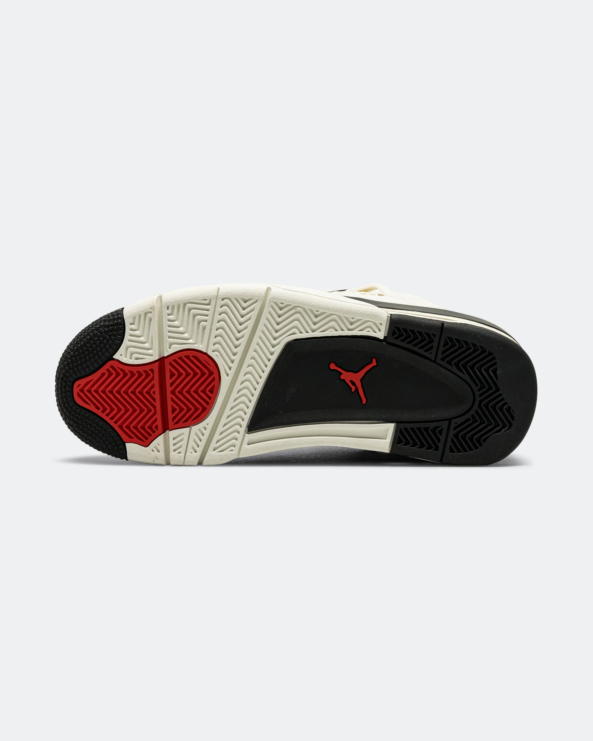 Air Jordan 4 Retro OG FC (GS) - Sail/Black-University Red - Image 5