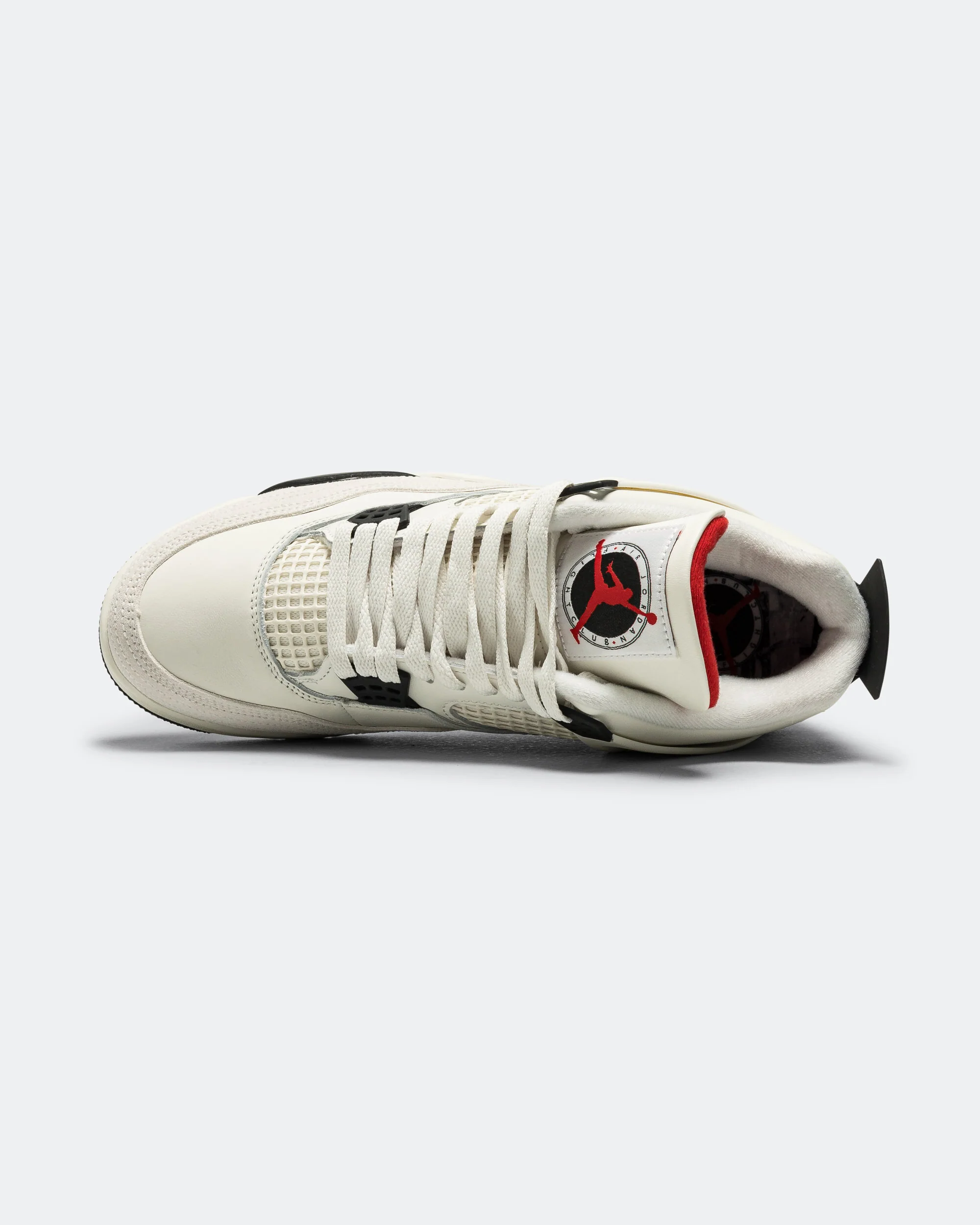 Air Jordan 4 Retro OG FC - Sail/Black-University Red - Image 4