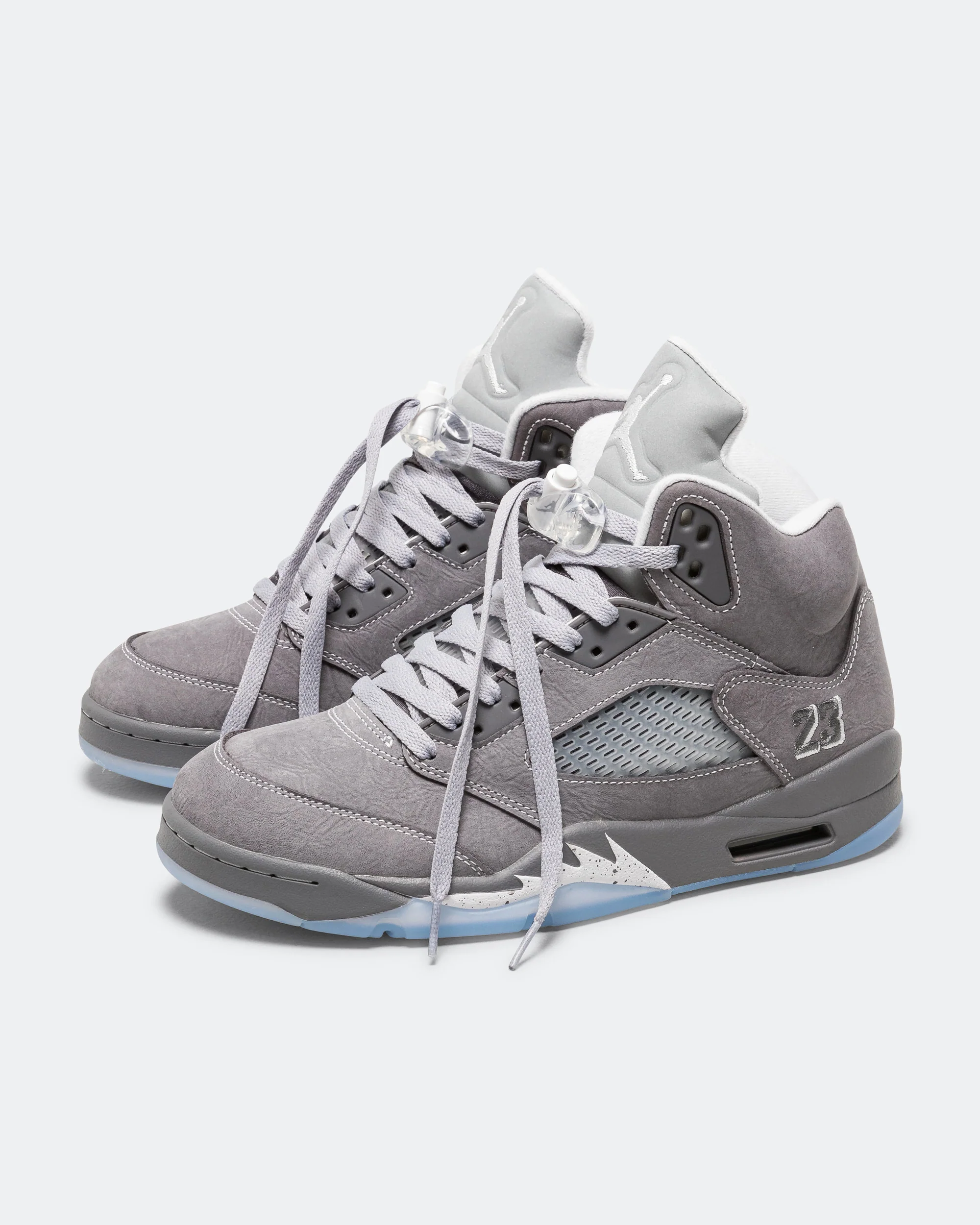 Air Jordan 5 Retro - Lt Graphite/White-Wolf Grey - Image 2