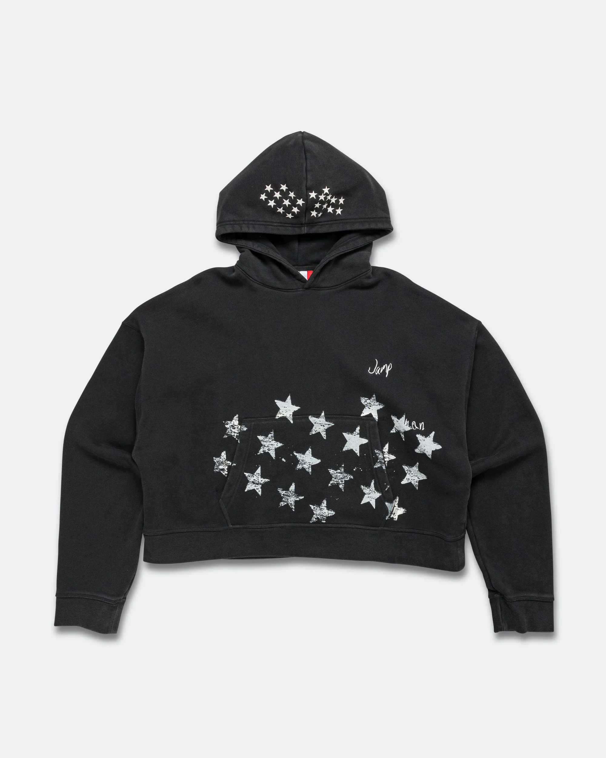 Crop Hoodie x FEAR - Black/Ivory