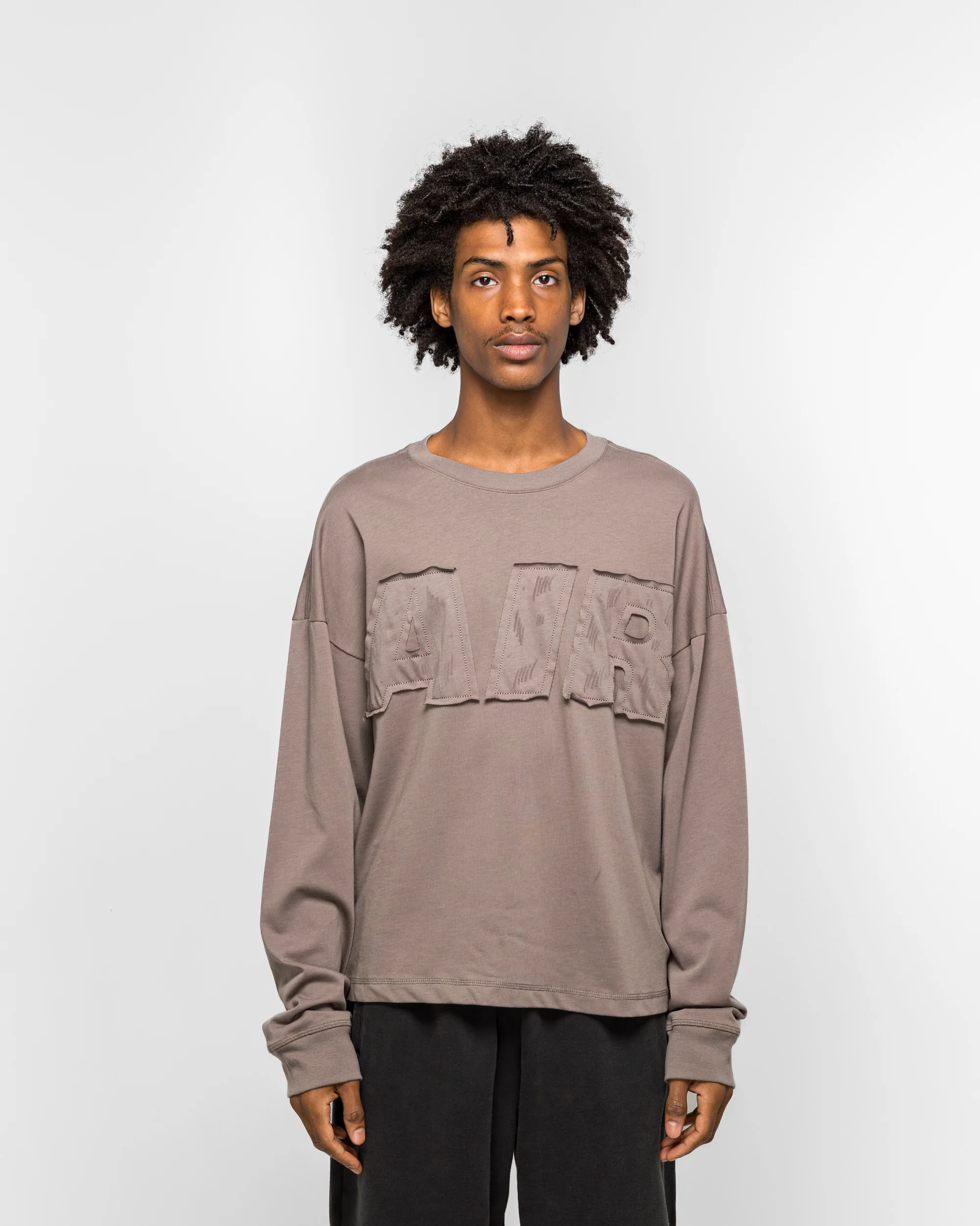 M J Air LS Tee - Cave Stone - Image 2