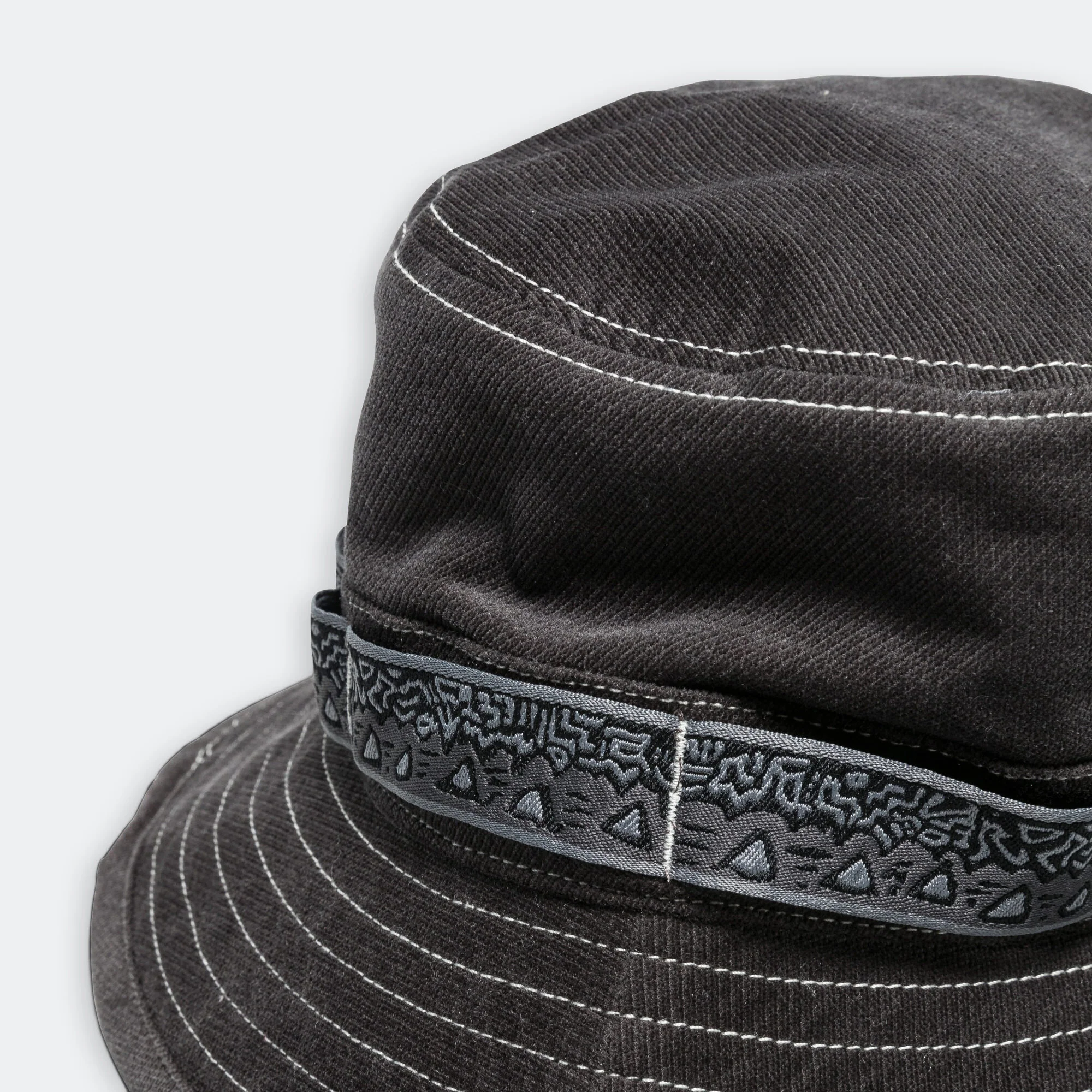 JQ Tape Corduroy Hat x and wander - Charcoal - Image 2