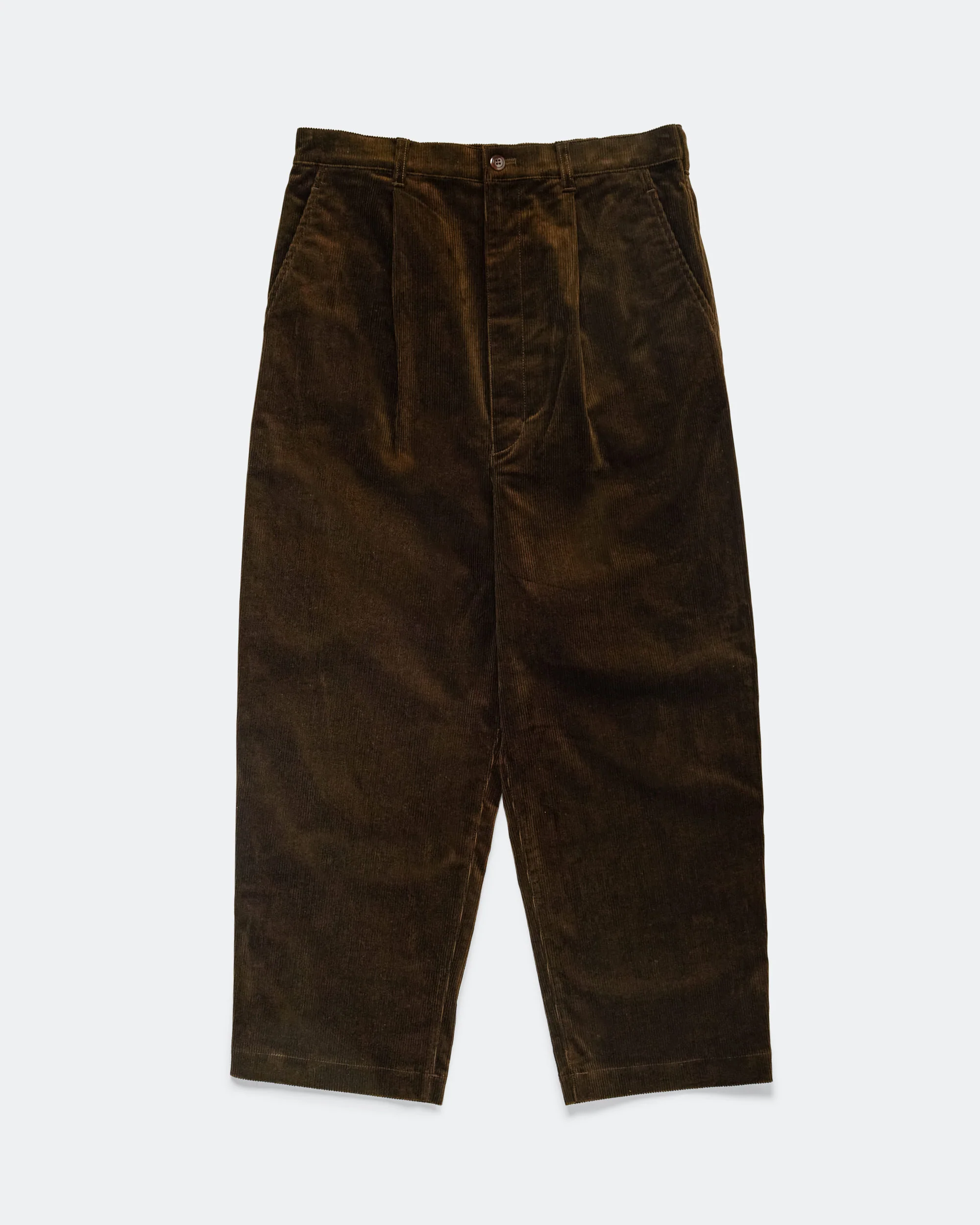 Cotton Corduroy Pants - Dark Brown