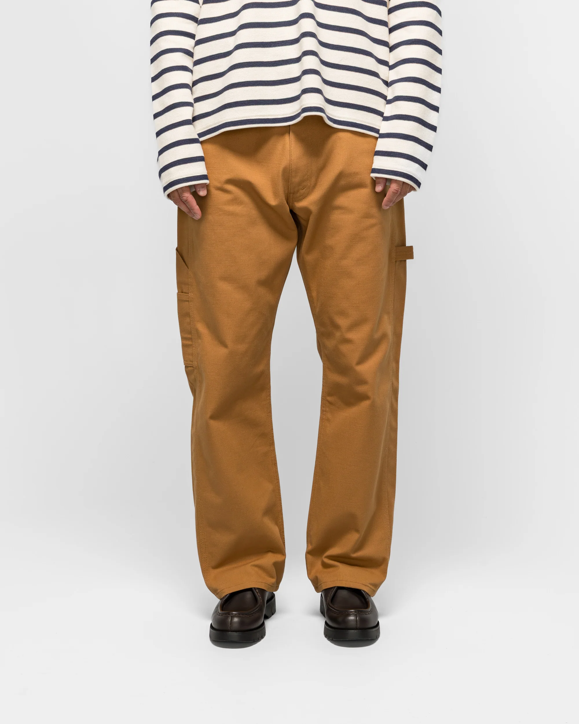 Cotton Trousers - Brown - Image 2