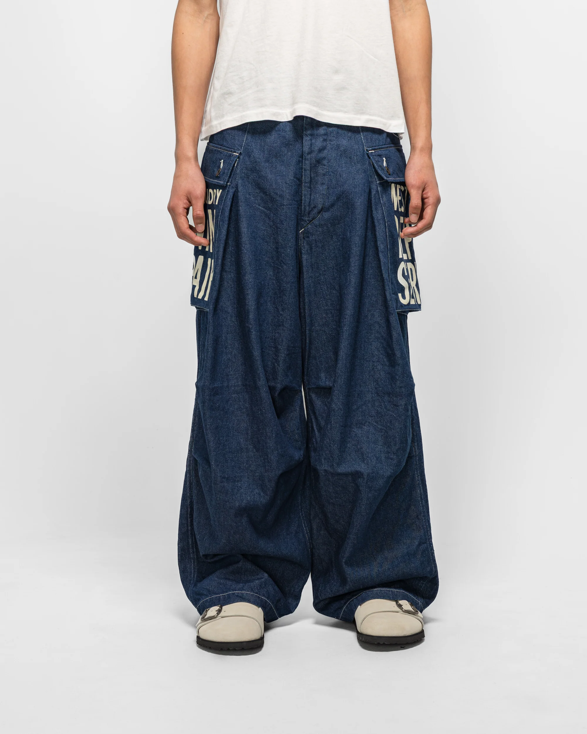 11.5oz Denim JUMBO MONKEY Pants (FACTORY-REPAIR & Embroidery) - IDG - Image 2