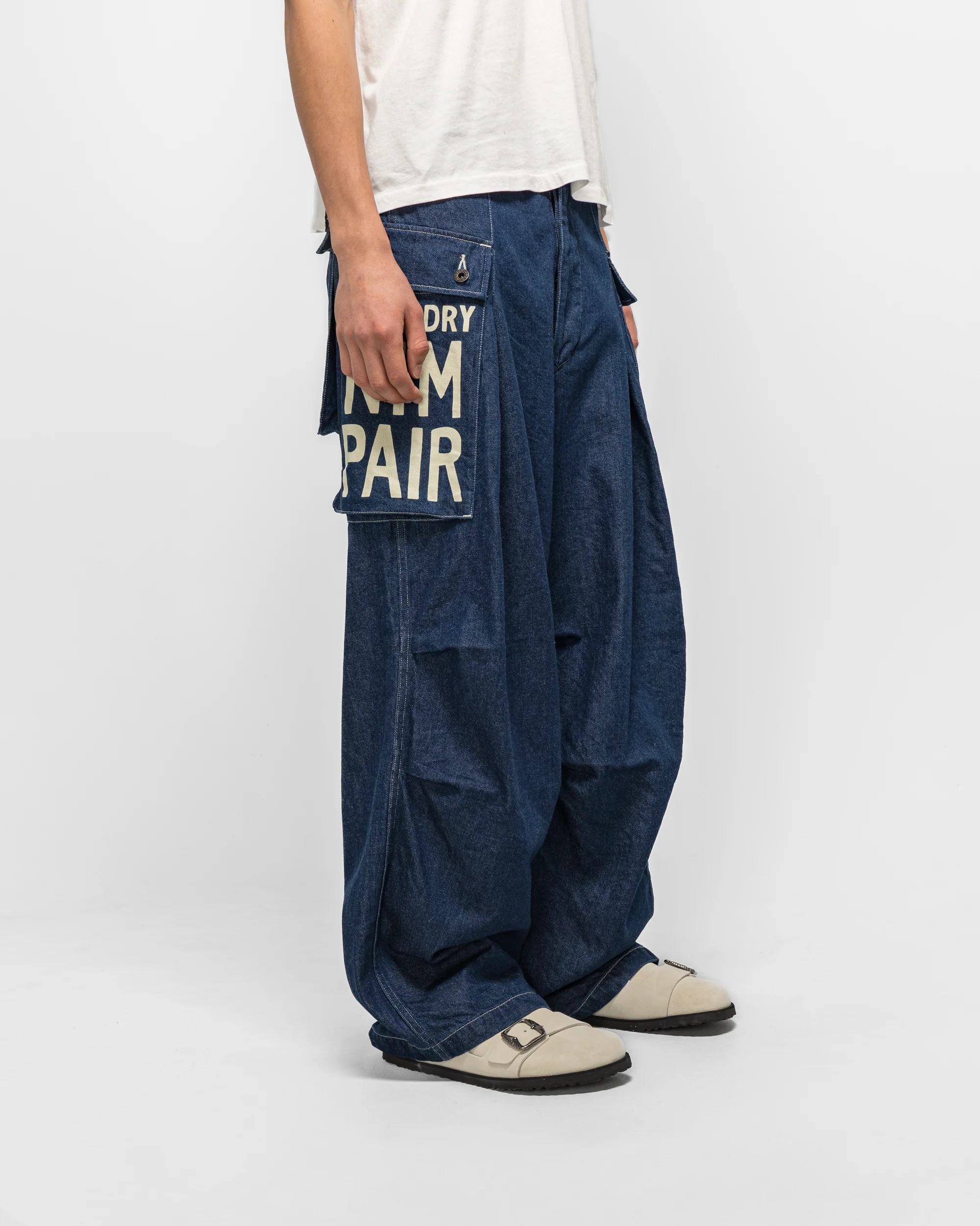 11.5oz Denim JUMBO MONKEY Pants (FACTORY-REPAIR & Embroidery) - IDG - Image 3
