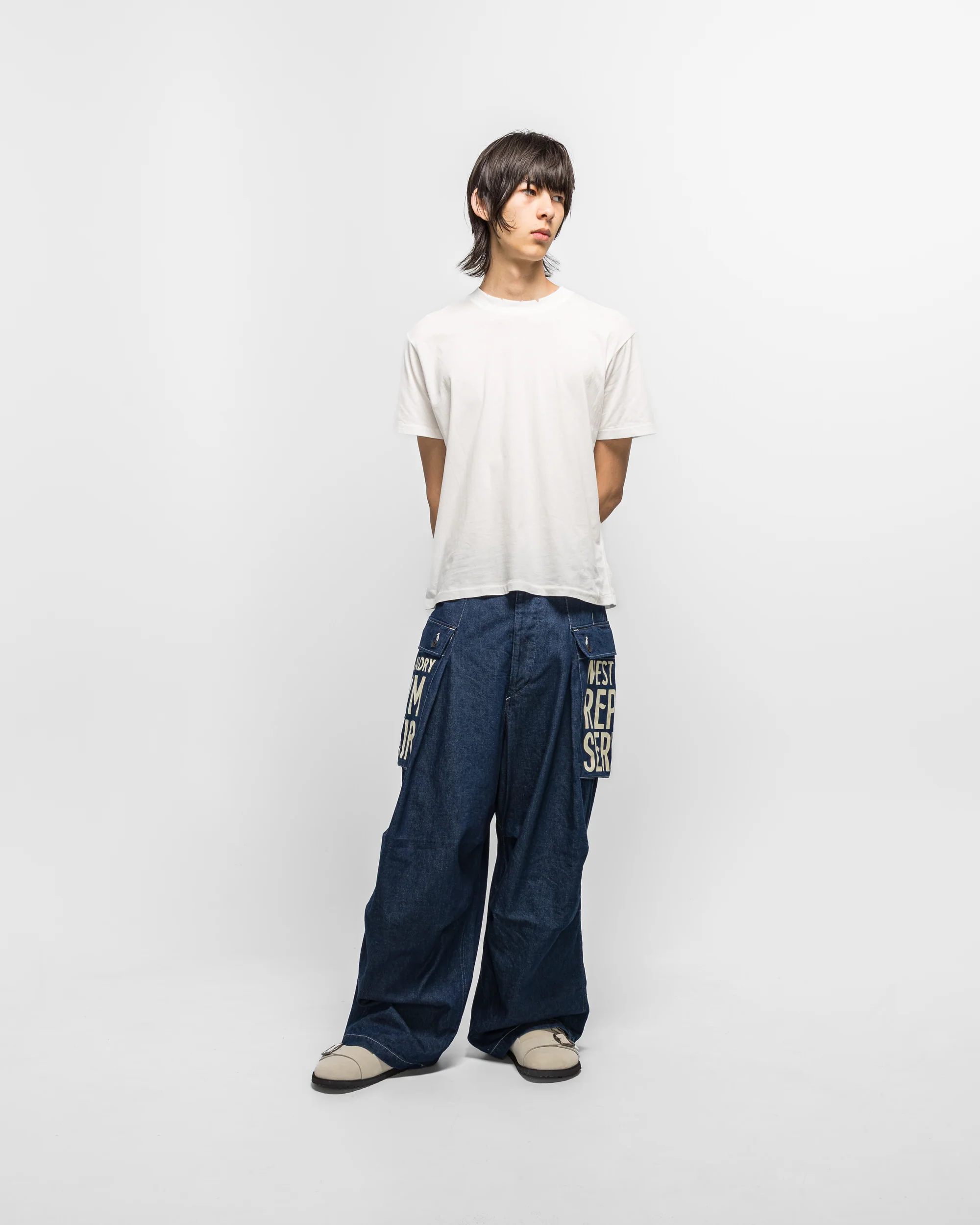 11.5oz Denim JUMBO MONKEY Pants (FACTORY-REPAIR & Embroidery) - IDG - Image 6