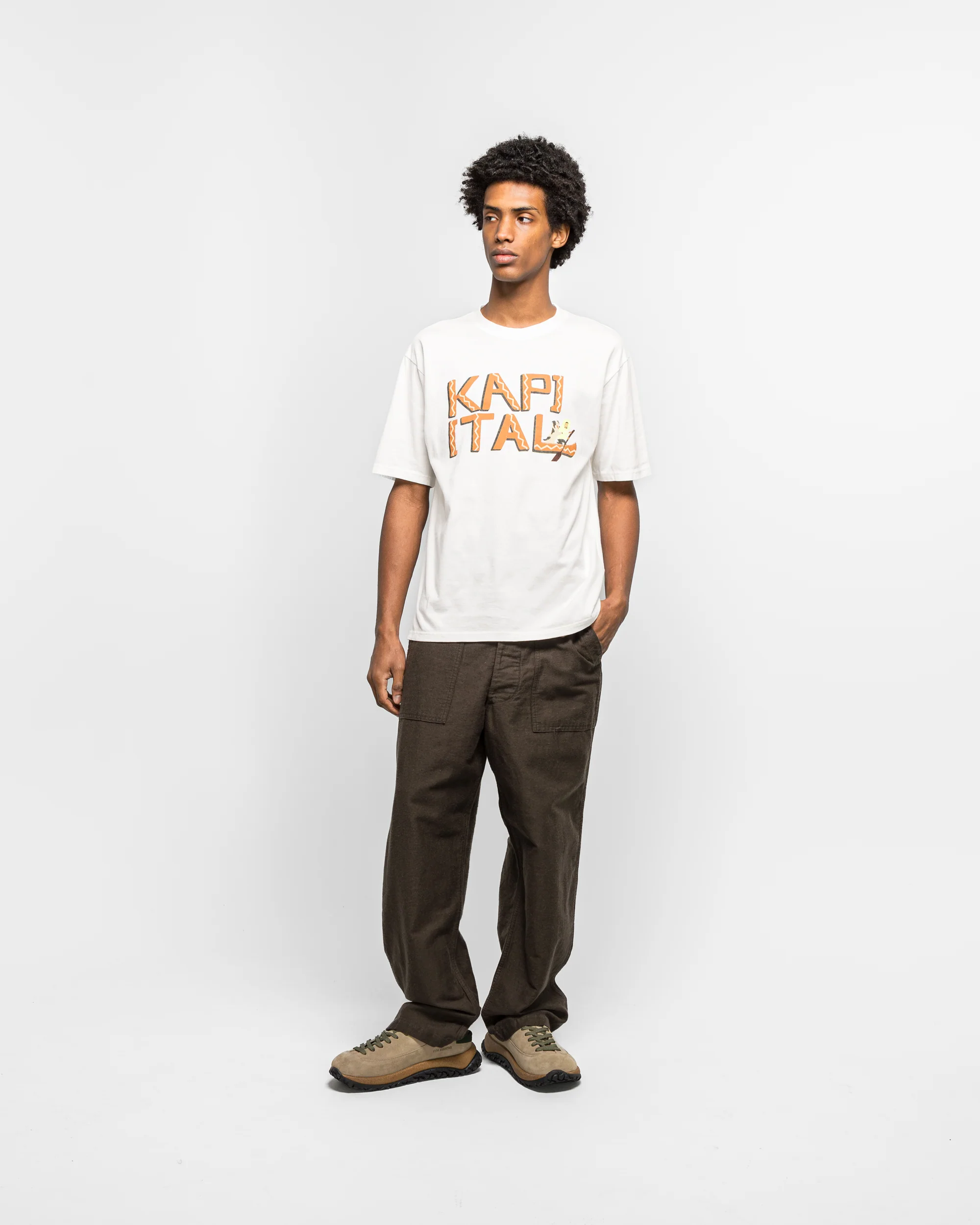 20/-Jersey Crew T (CANOE KAPITAL) - Brick - Image 5