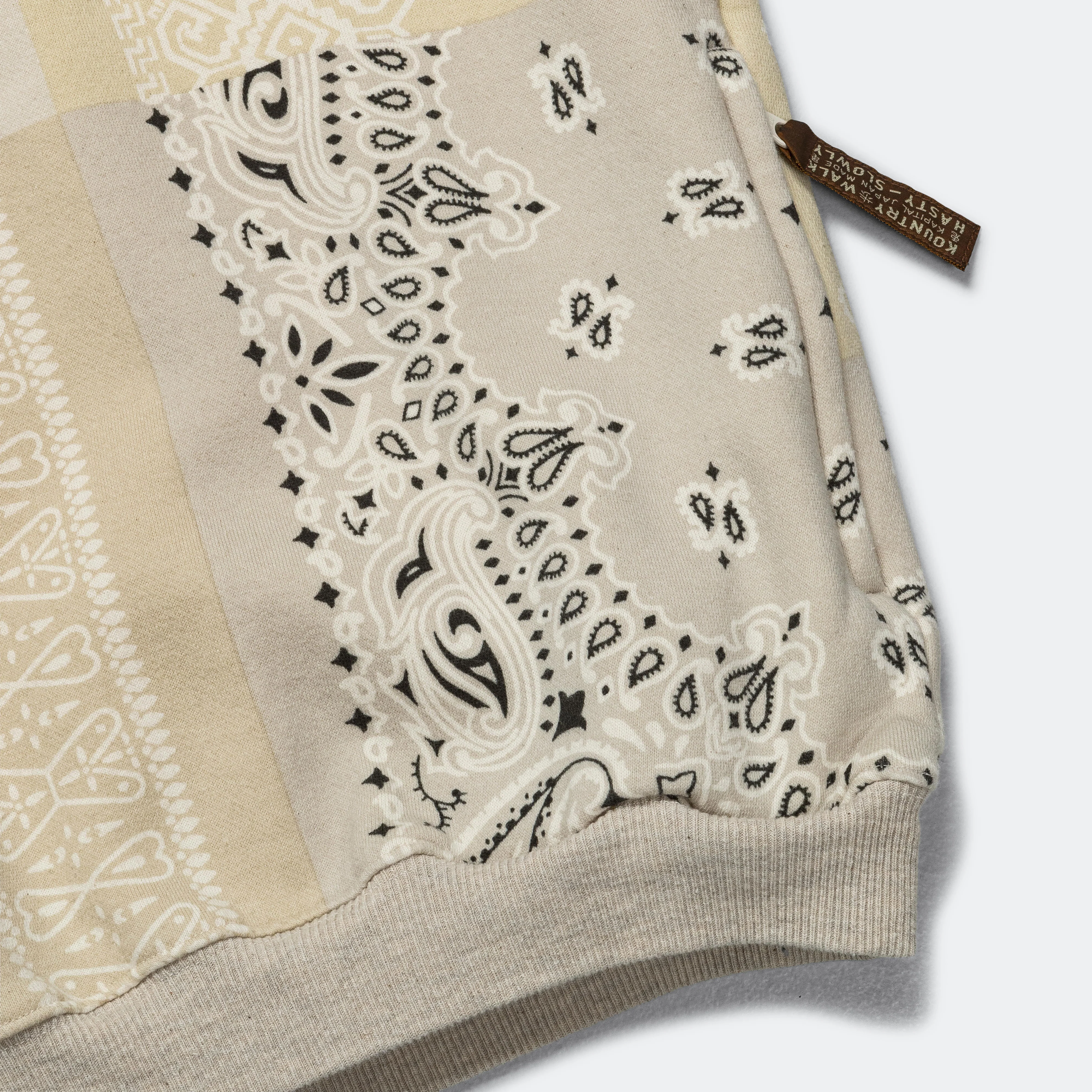 30/-SWT Knit Bandana BIG Vest - Ecru - Image 6