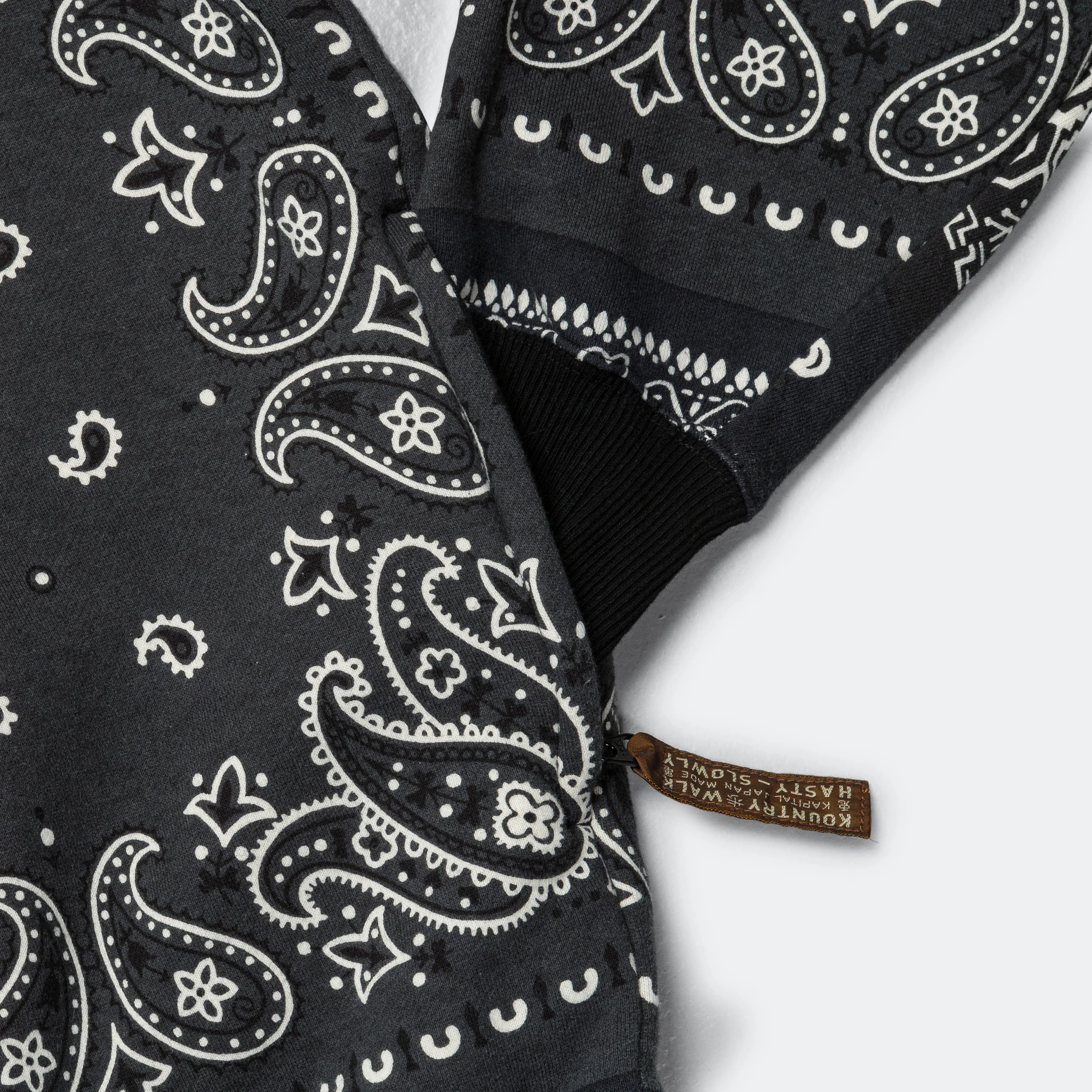 30/-SWT Knit Bandanna KESA Parka - Black - Image 3