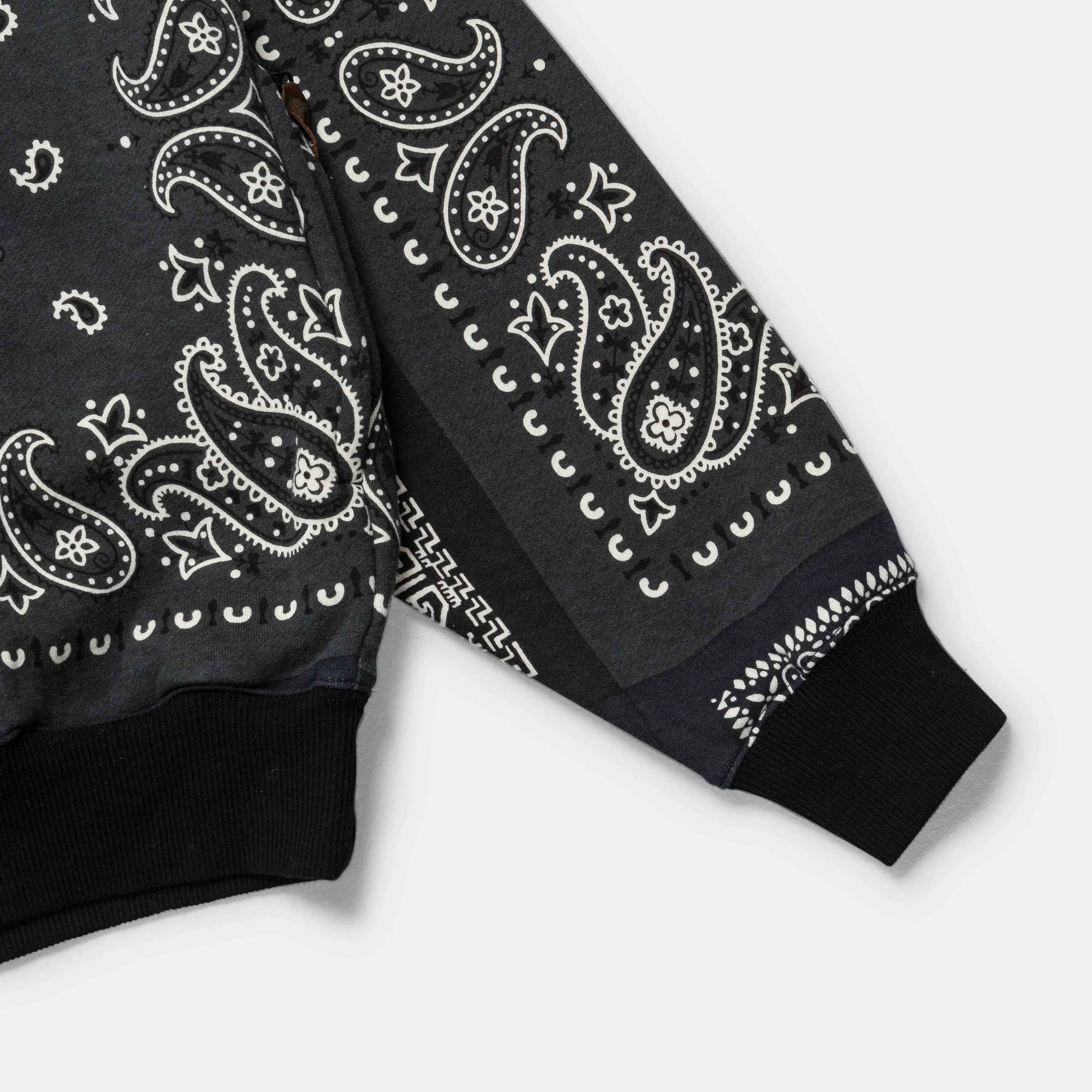 30/-SWT Knit Bandanna KESA Parka - Black - Image 4