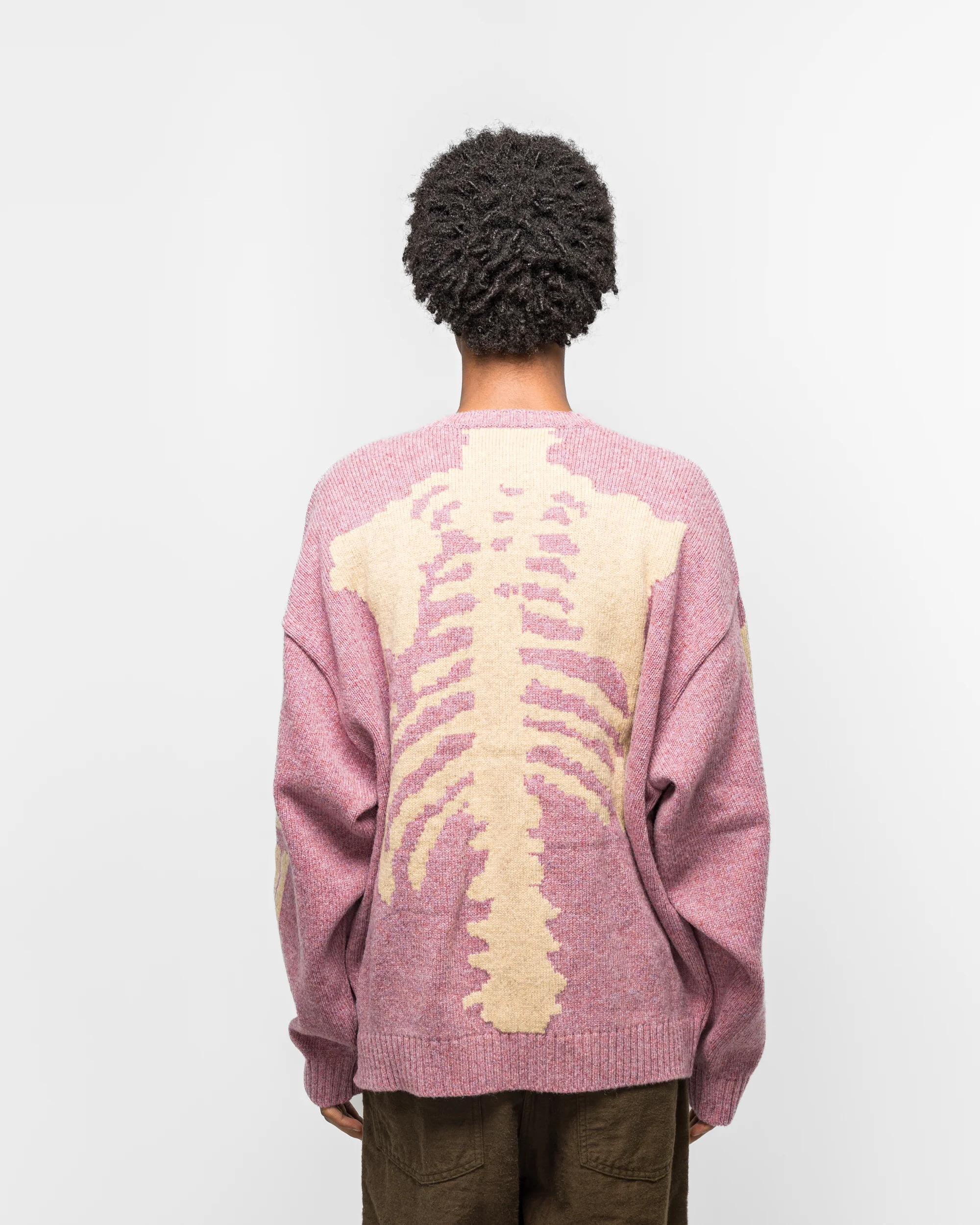 5G Wool BONE Crew Sweater - Light Purple - Image 3