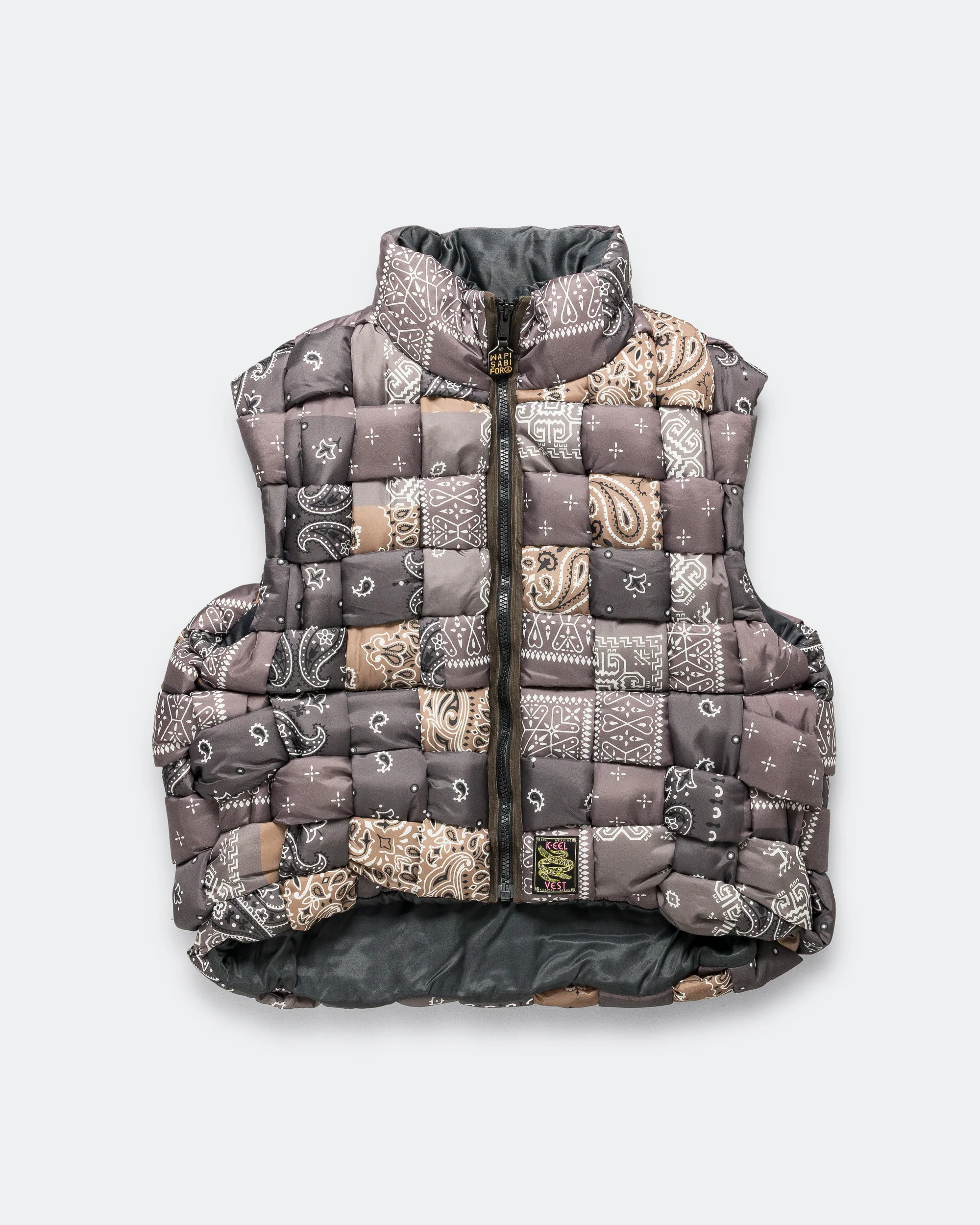 Bandanna Nylon KEEL Weaving Vest - Brown