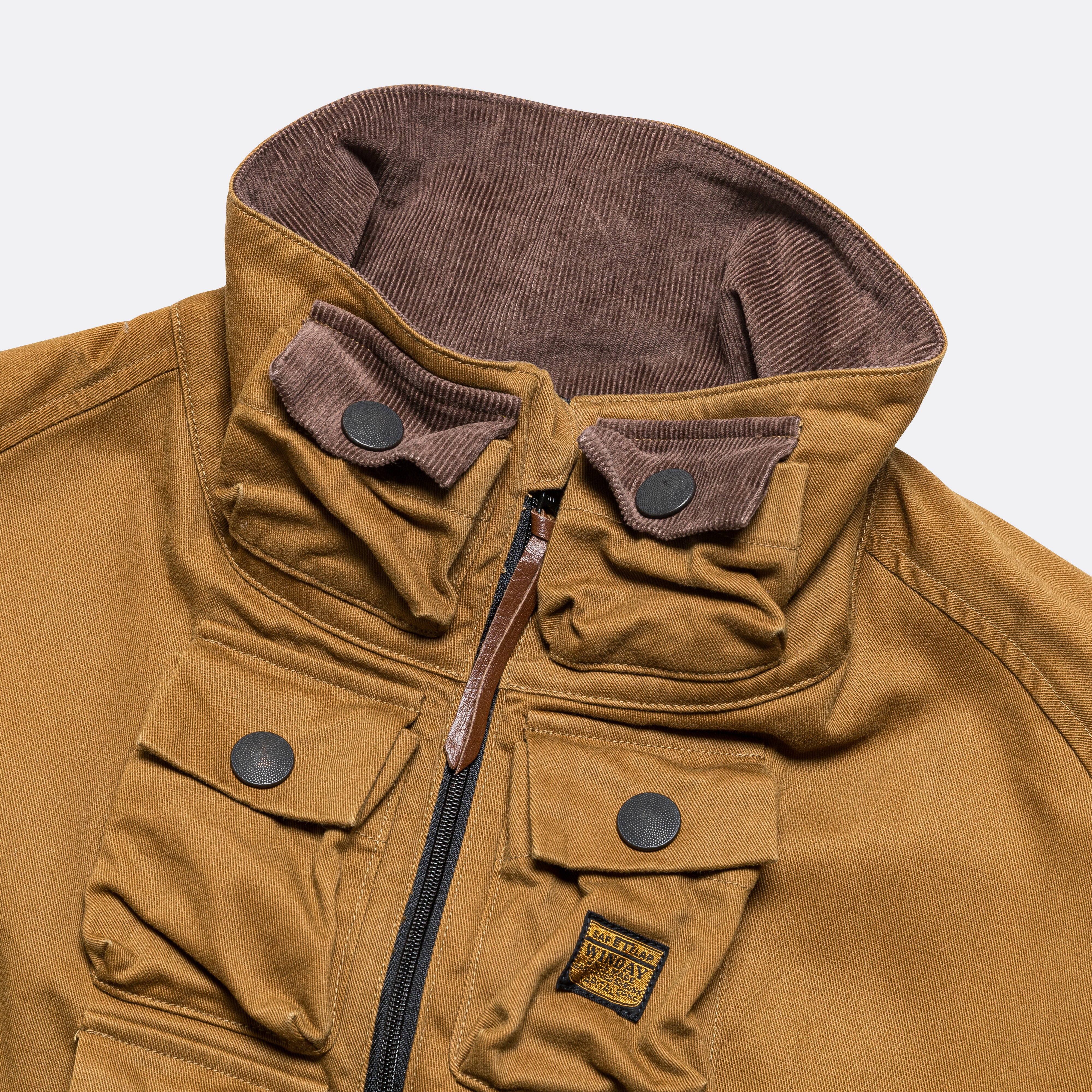 Chino NICKLE 6 Anorak(WORKING Embroidery) - Camel/Navy - Image 3