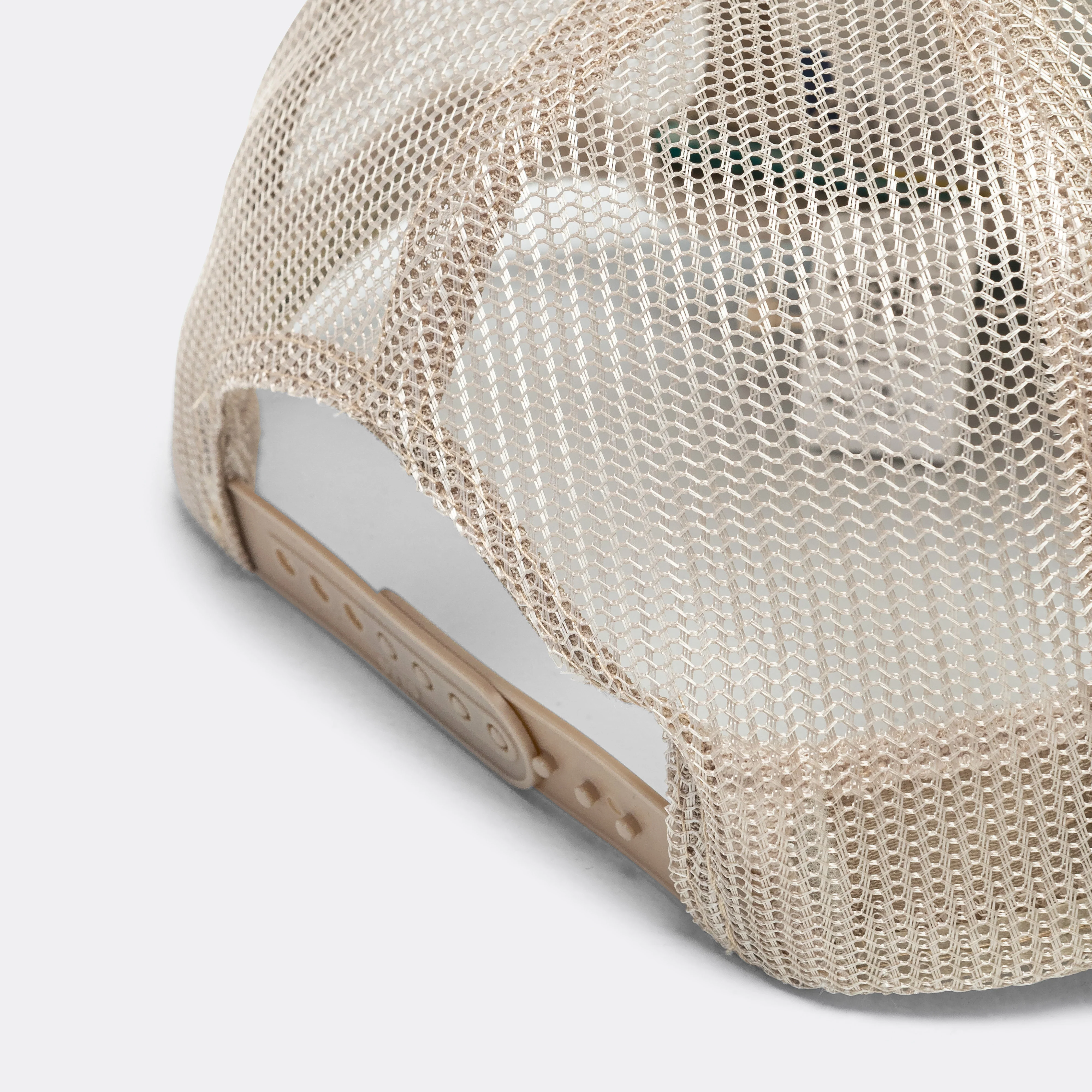 CONEYCOWBOWY Trucker CAP - Beige x Turquoise - Image 4