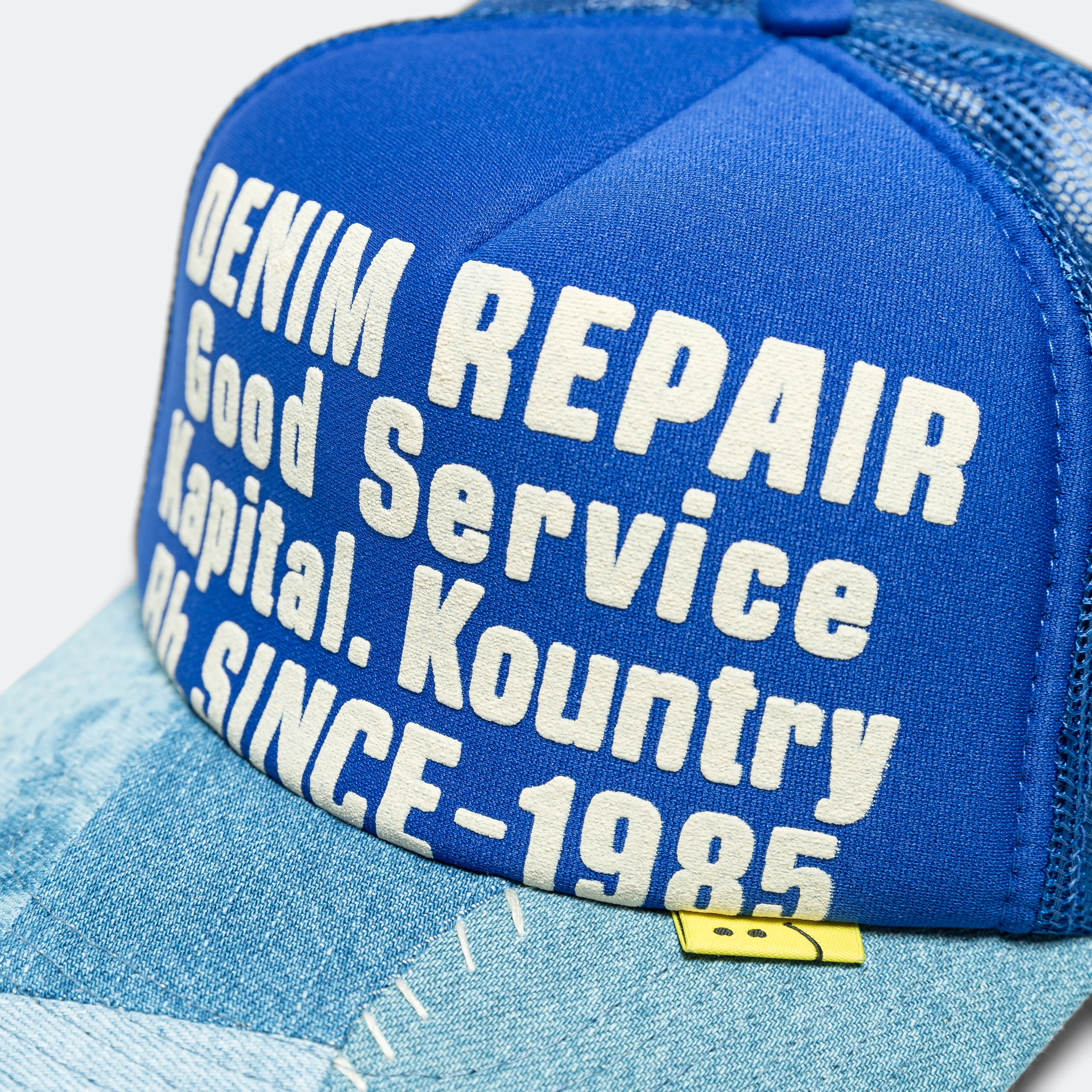 Denim Repair Service Denim Reconstruction Truck Cap - Blue - Image 3