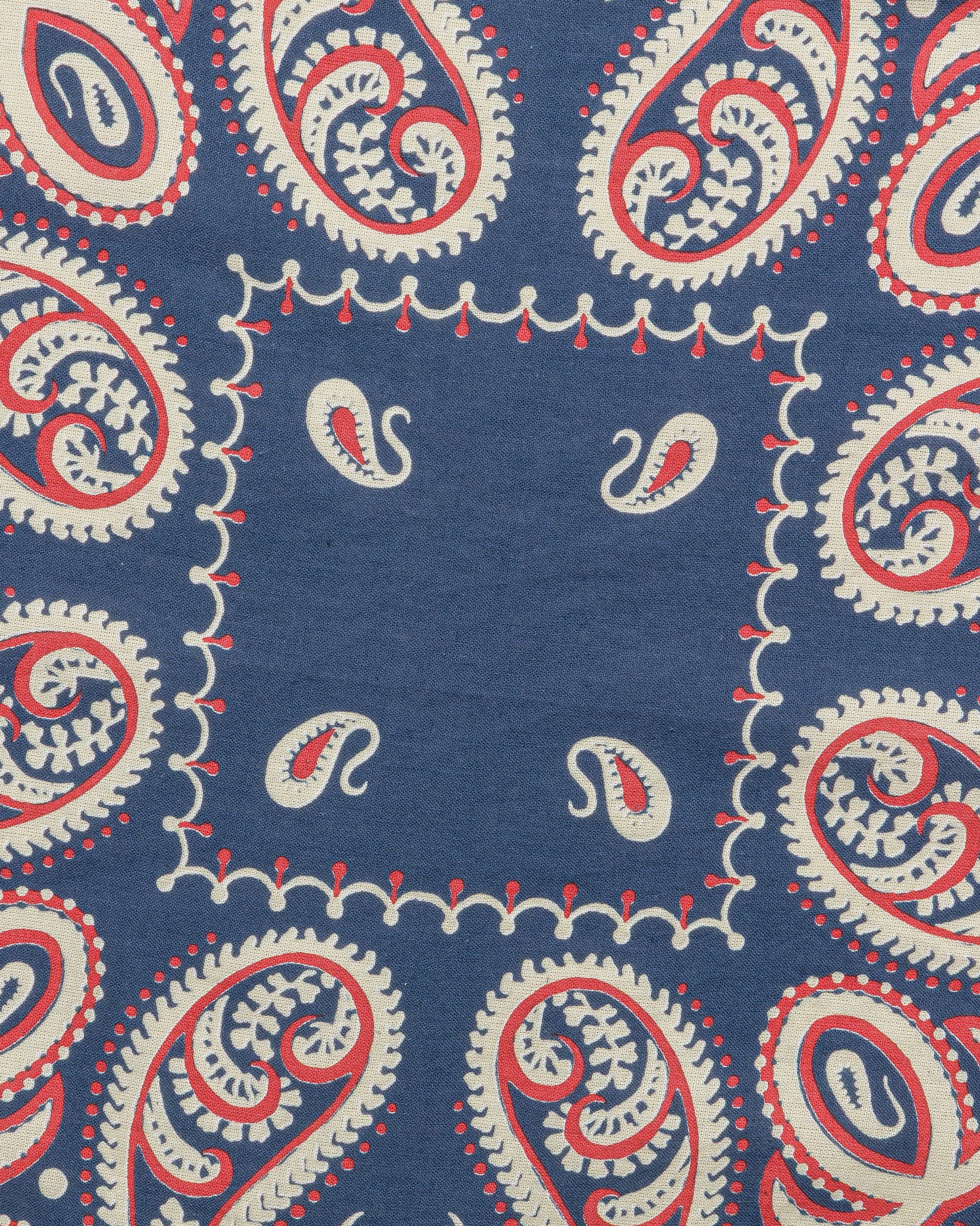 Fastcolor Selvedge Bandanna (SAMBO Paisley) 20x20 - Navy - Image 4