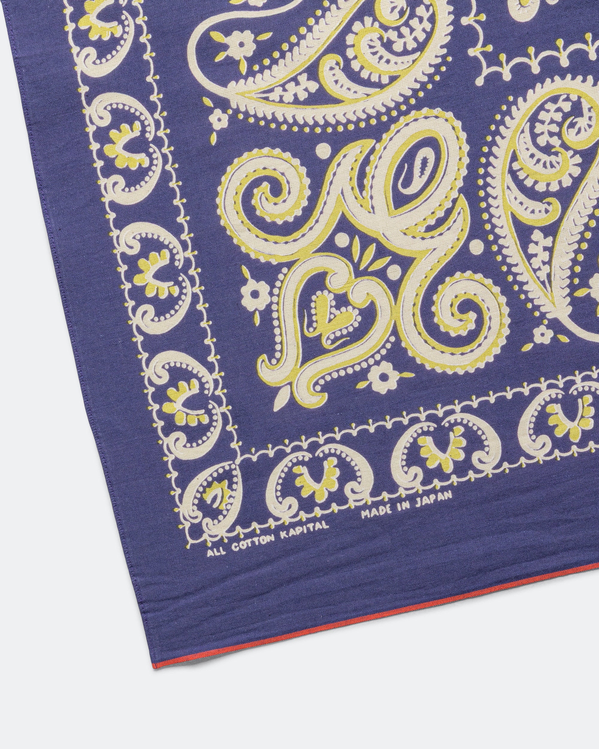 Fastcolor Selvedge Bandanna (SAMBO Paisley) 20x20 - Purple - Image 2